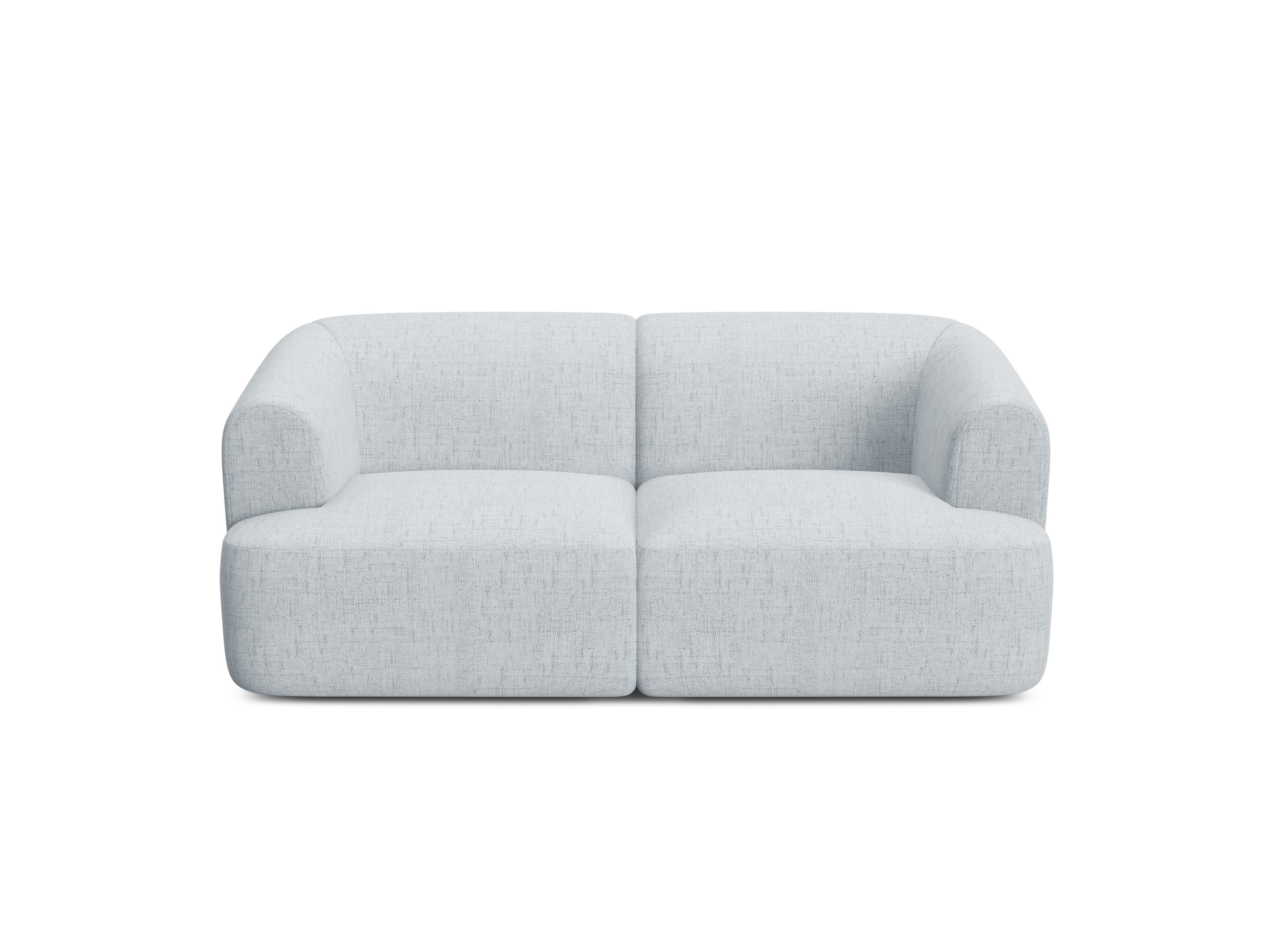 2-seater Sofa CAMPI light gray chenille
