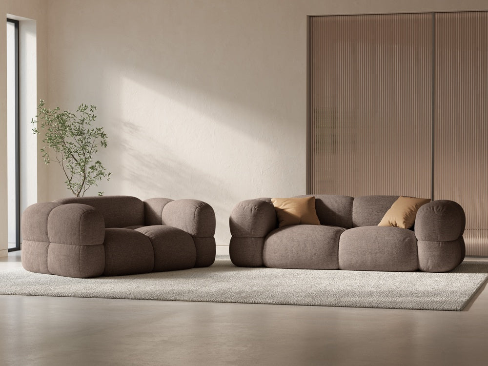 Sofa 2-sitzig LORETTO cappuccino