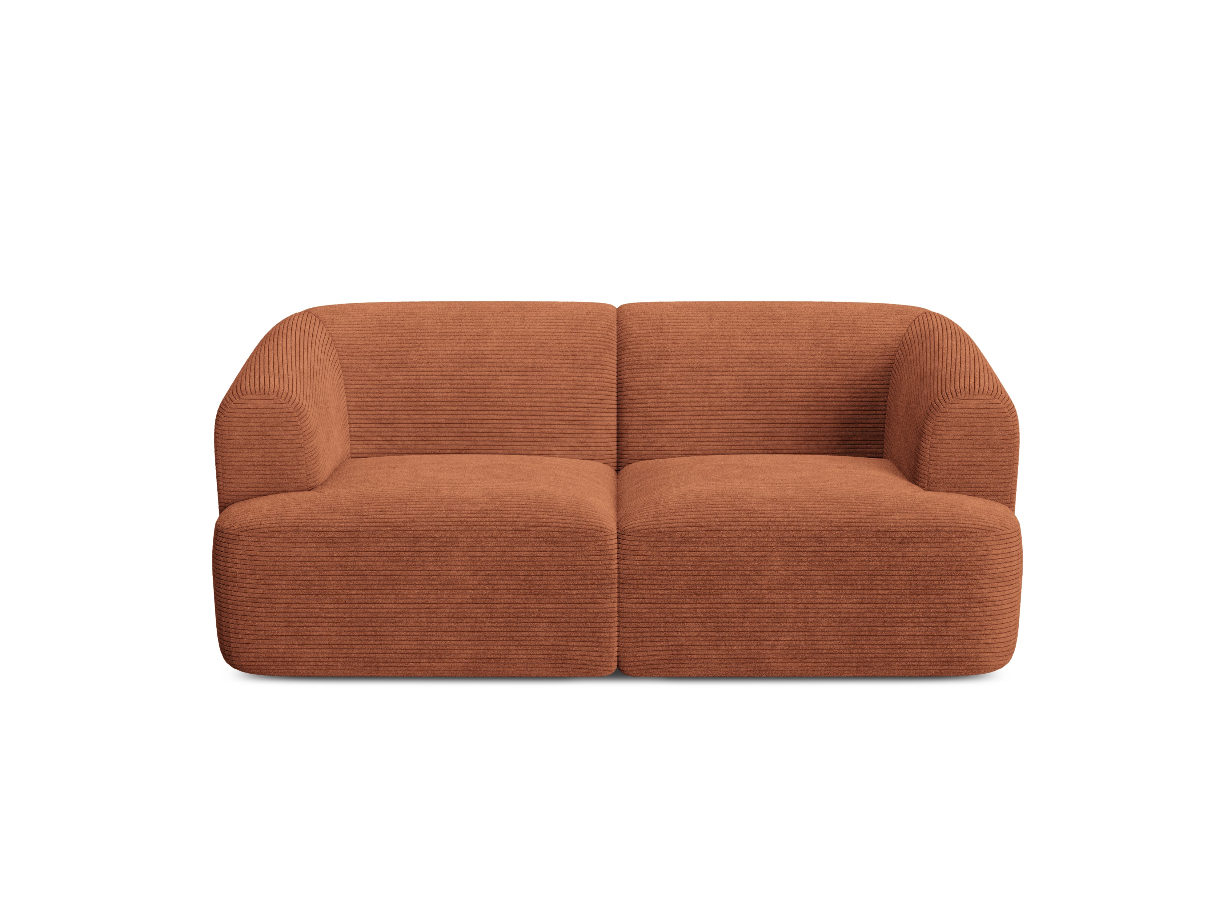 2-seater Sofa CAMPI brick corduroy