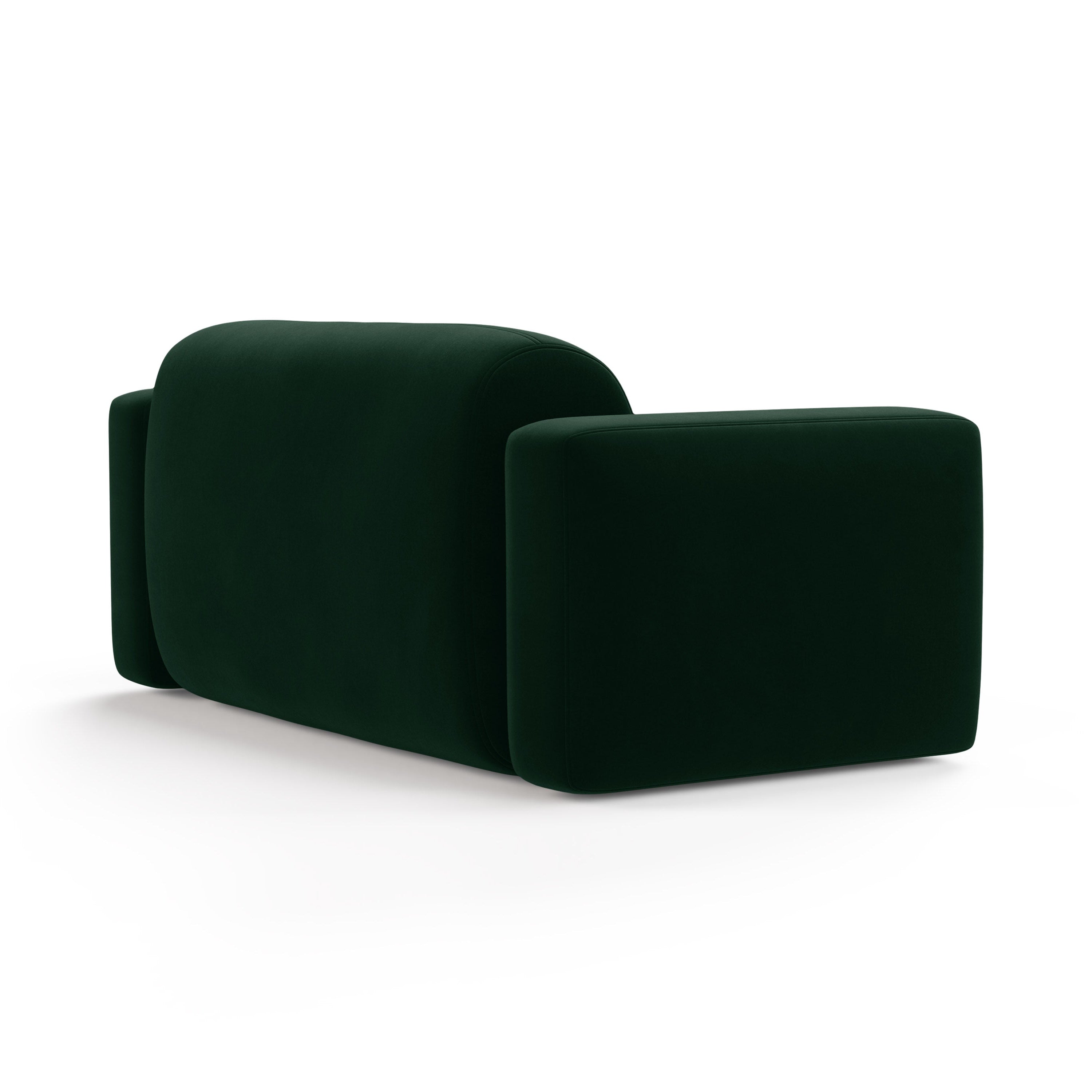 Velvet 2-Seater Sofa STRINO Bottle Green