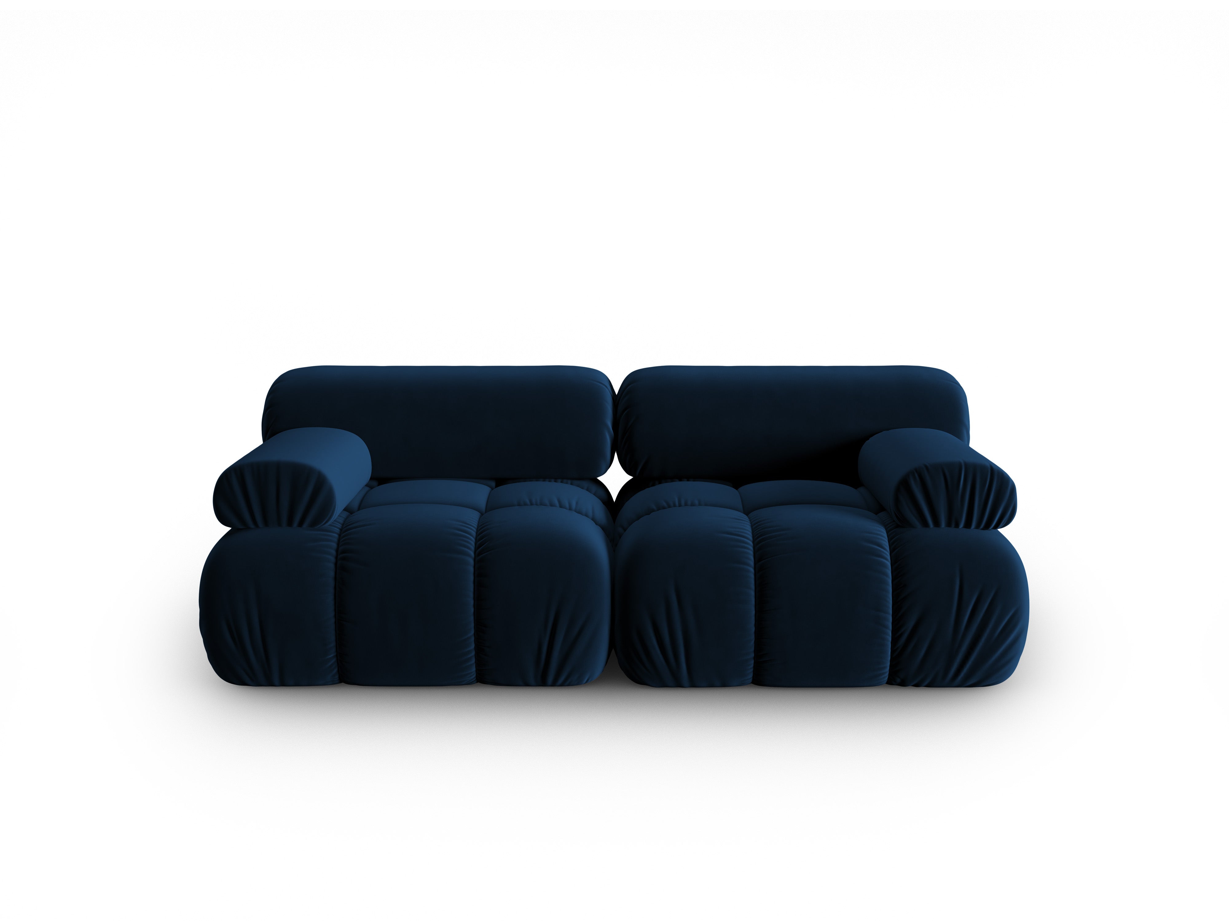 Sofa aus Samt 2-sitzig CORTINA königsblau