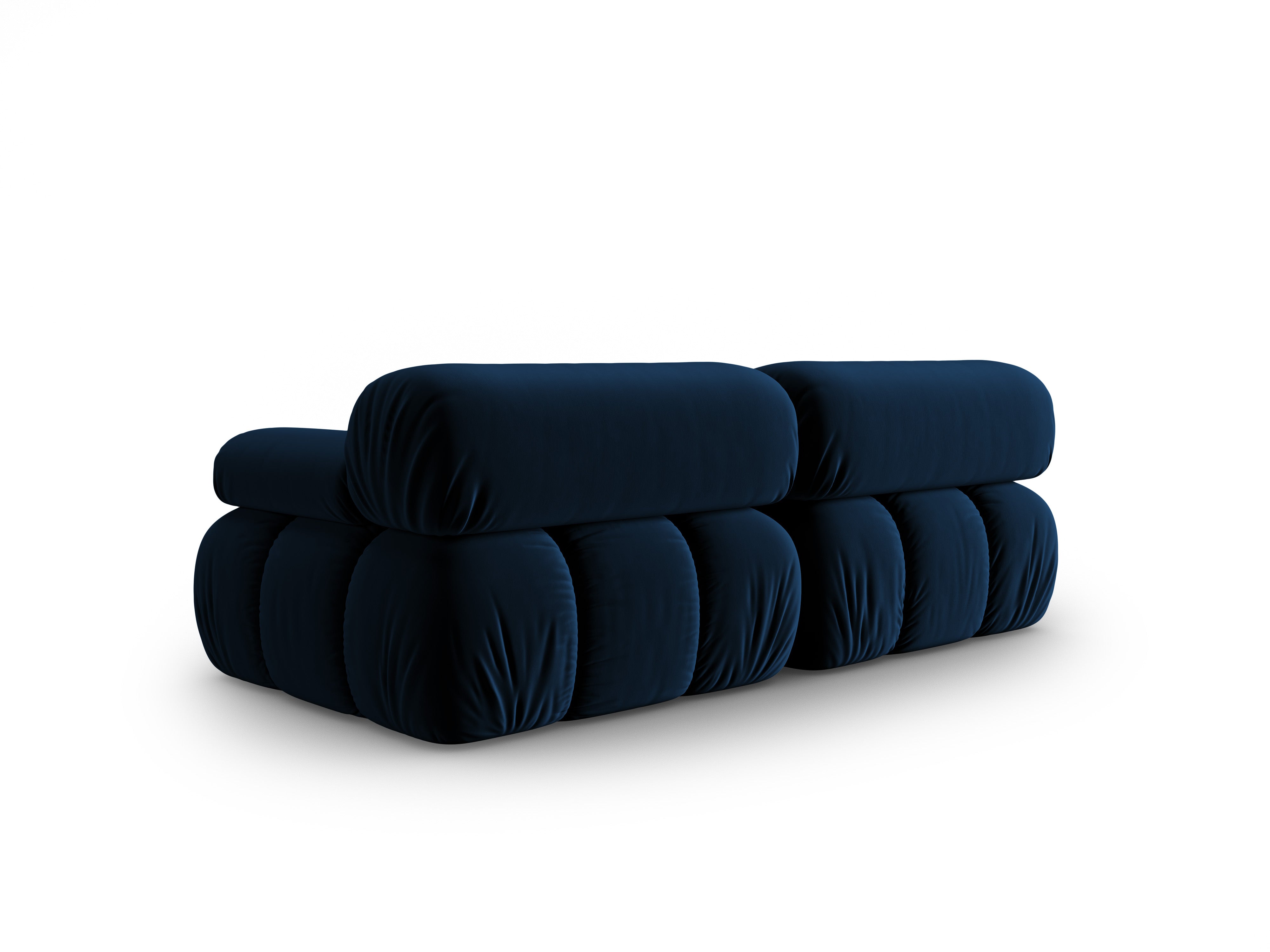Sofa aus Samt 2-sitzig CORTINA königsblau