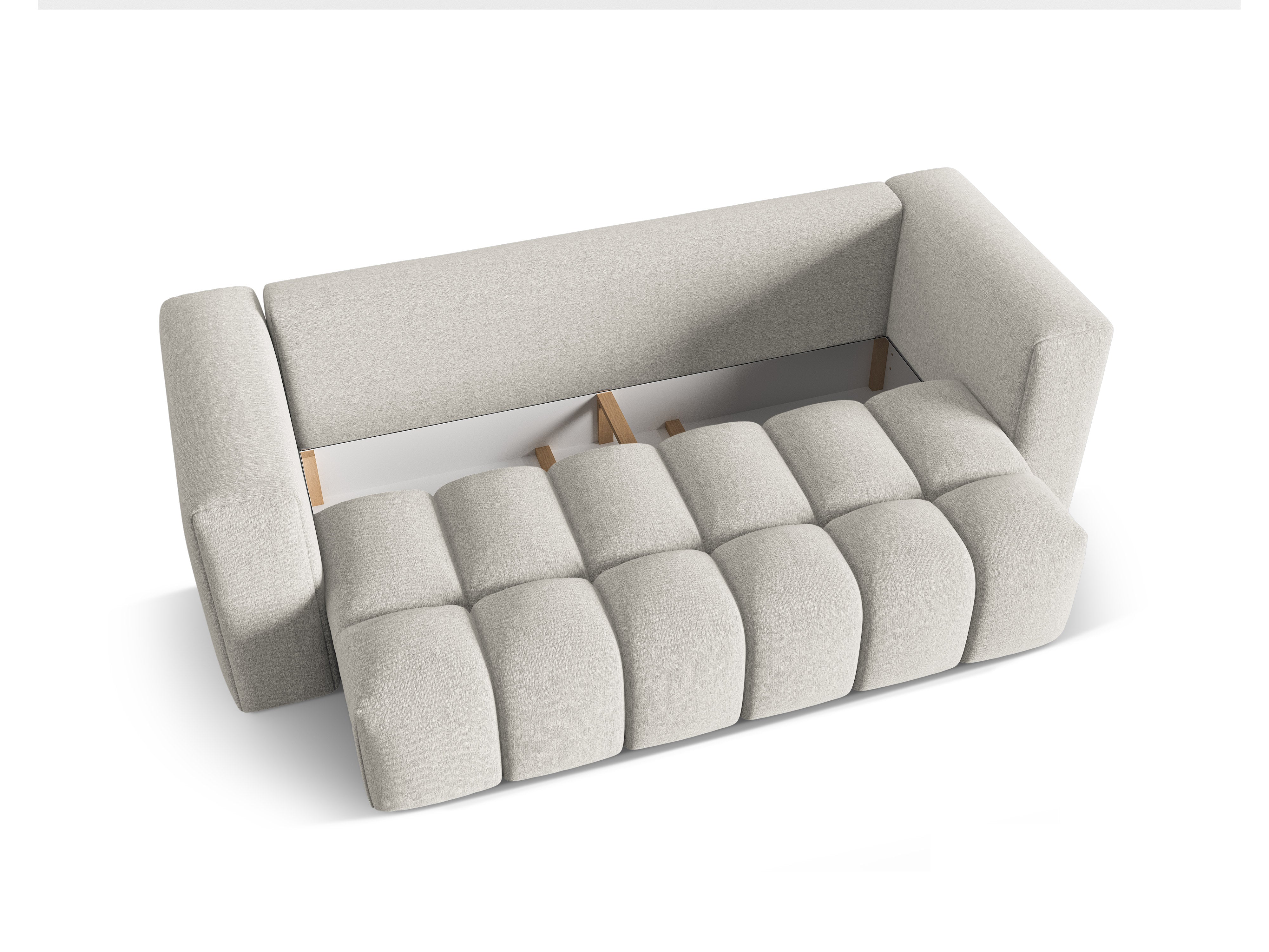 Sofa 3-osobowa z funkcją spania VERONA beżowy – Cosmopolitan Design