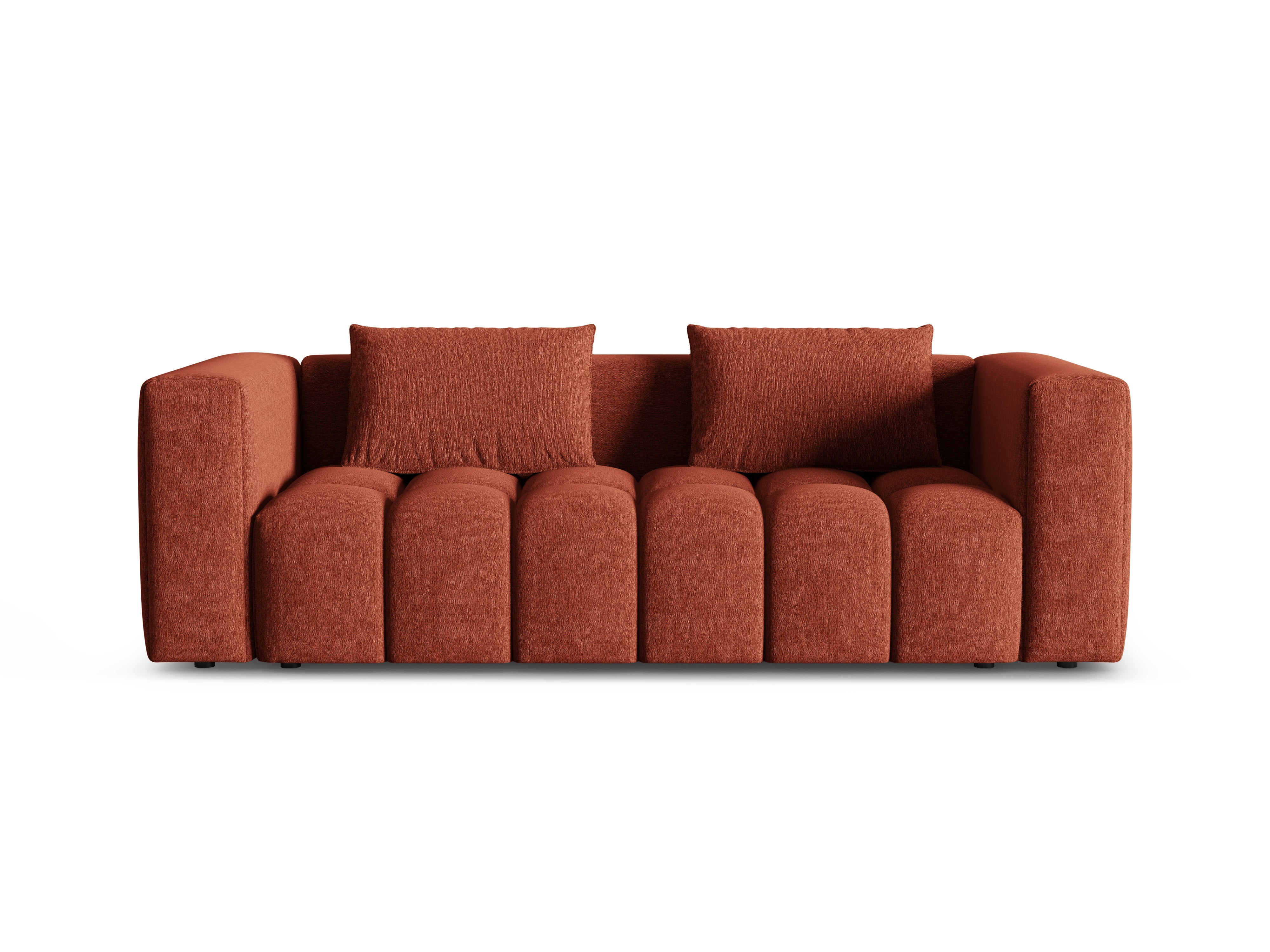 Sofa 3-osobowa z funkcją spania VERONA koralowy – Cosmopolitan Design