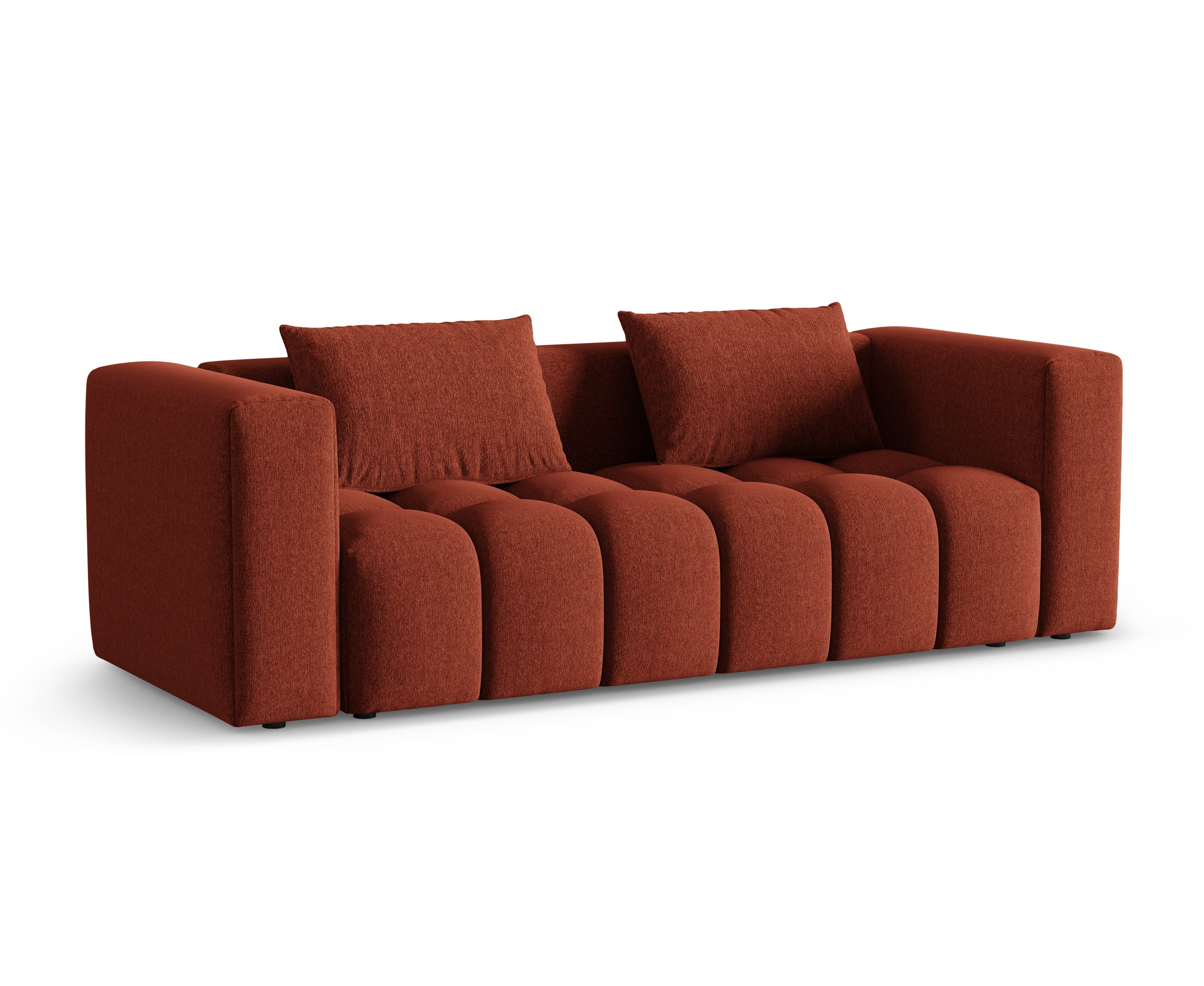 Sofa 3-osobowa z funkcją spania VERONA koralowy – Cosmopolitan Design