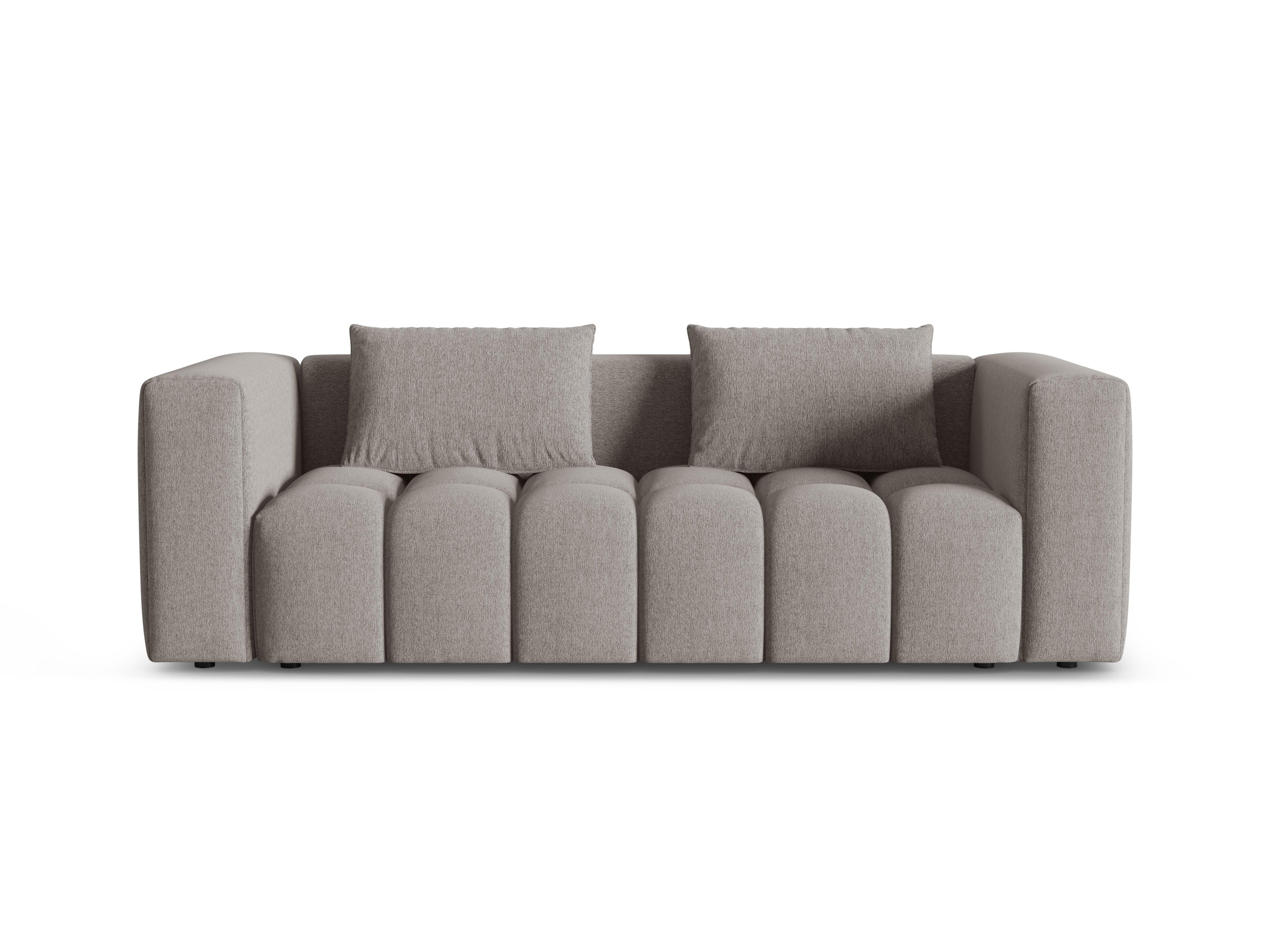 Sofa 3-osobowa z funkcją spania VERONA ciepły szary – Cosmopolitan Design