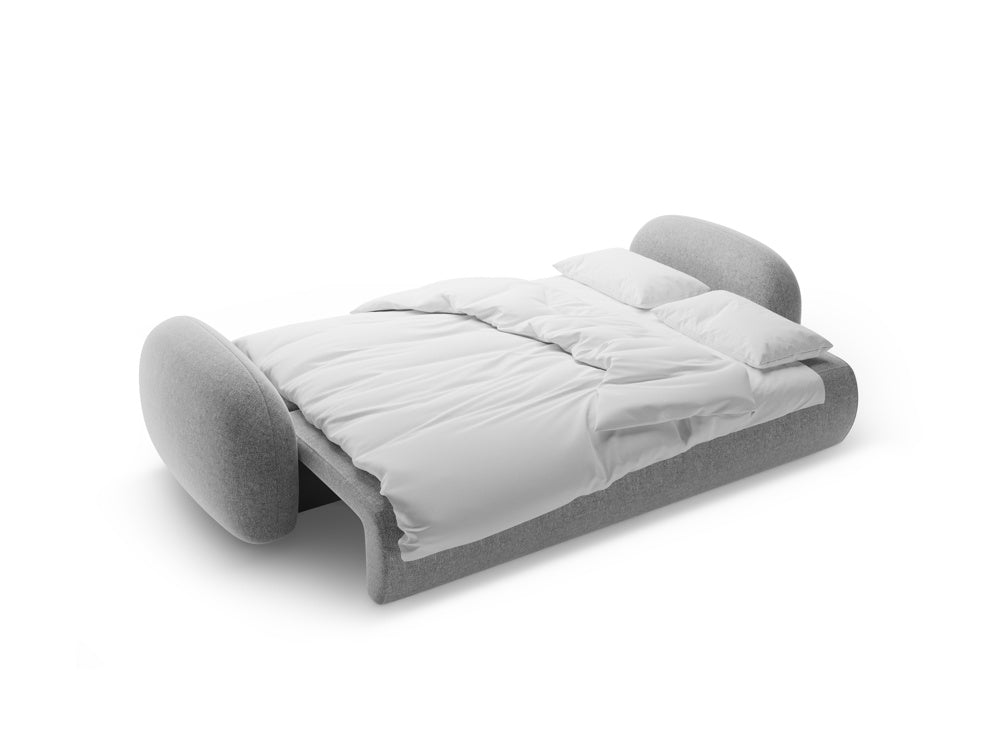 Sofa mit Schlaf-Funktion 3-sitzig TONALE grau