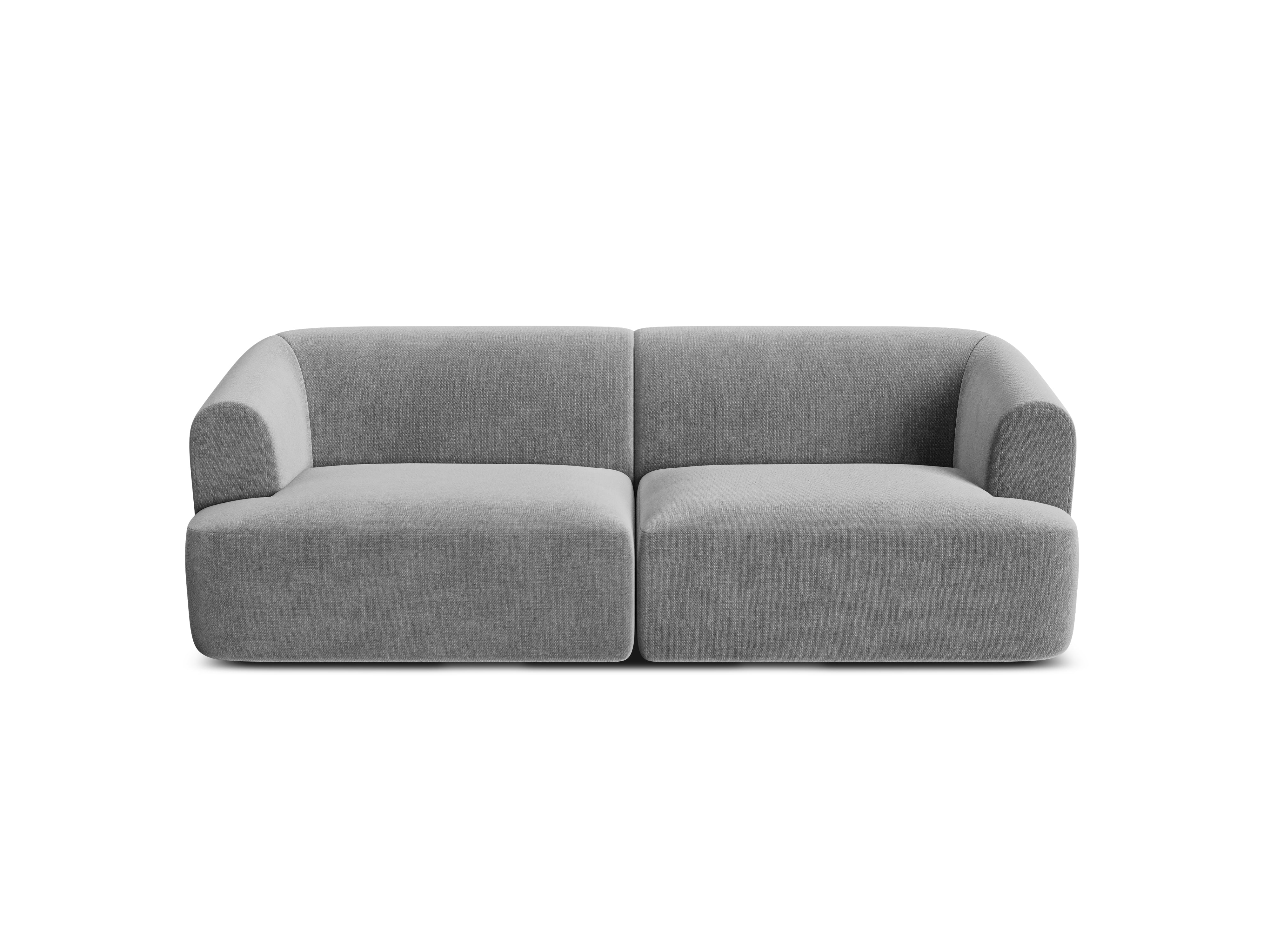 Sofa aus Samt 3-sitzig CAMPI grau