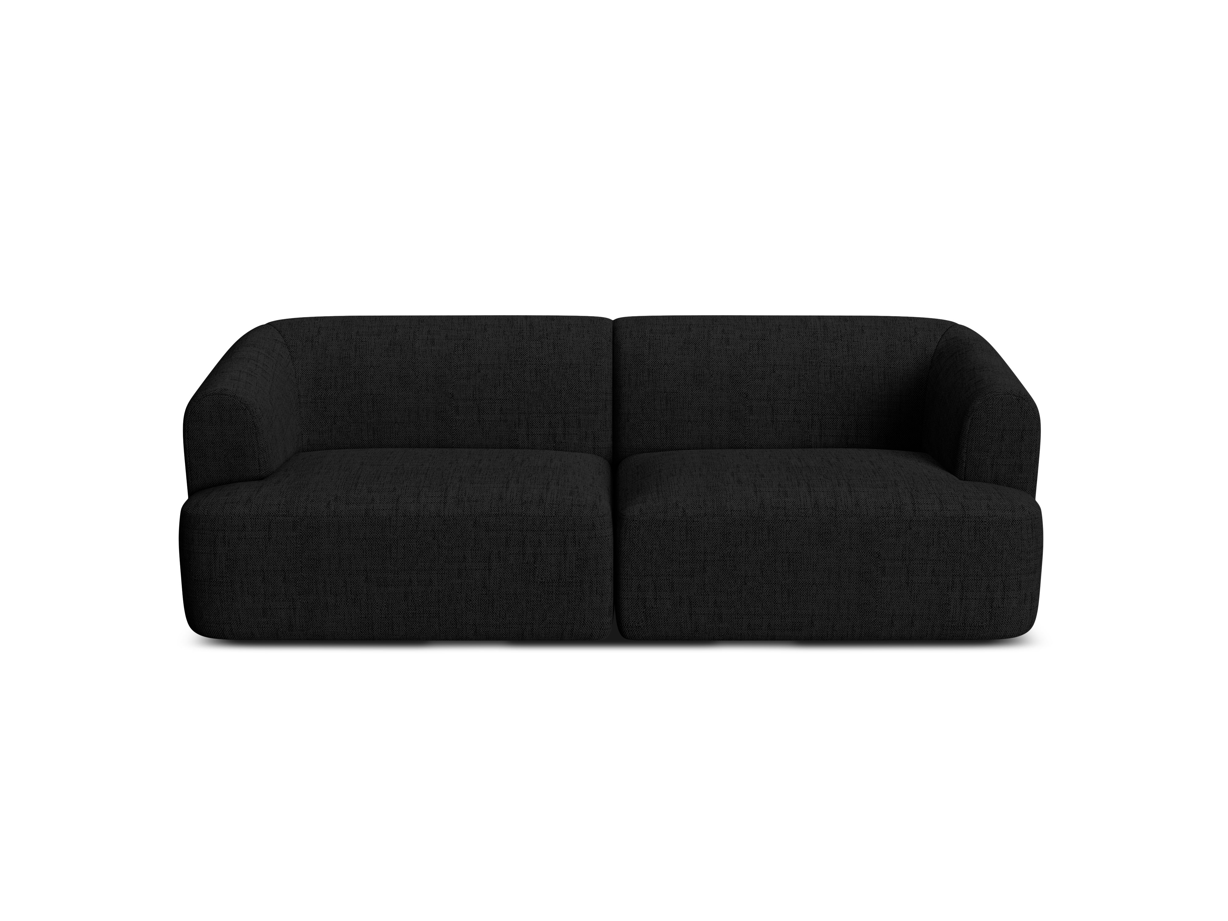 Sofa 3-osobowa CAMPI czarny szenil – Cosmopolitan Design