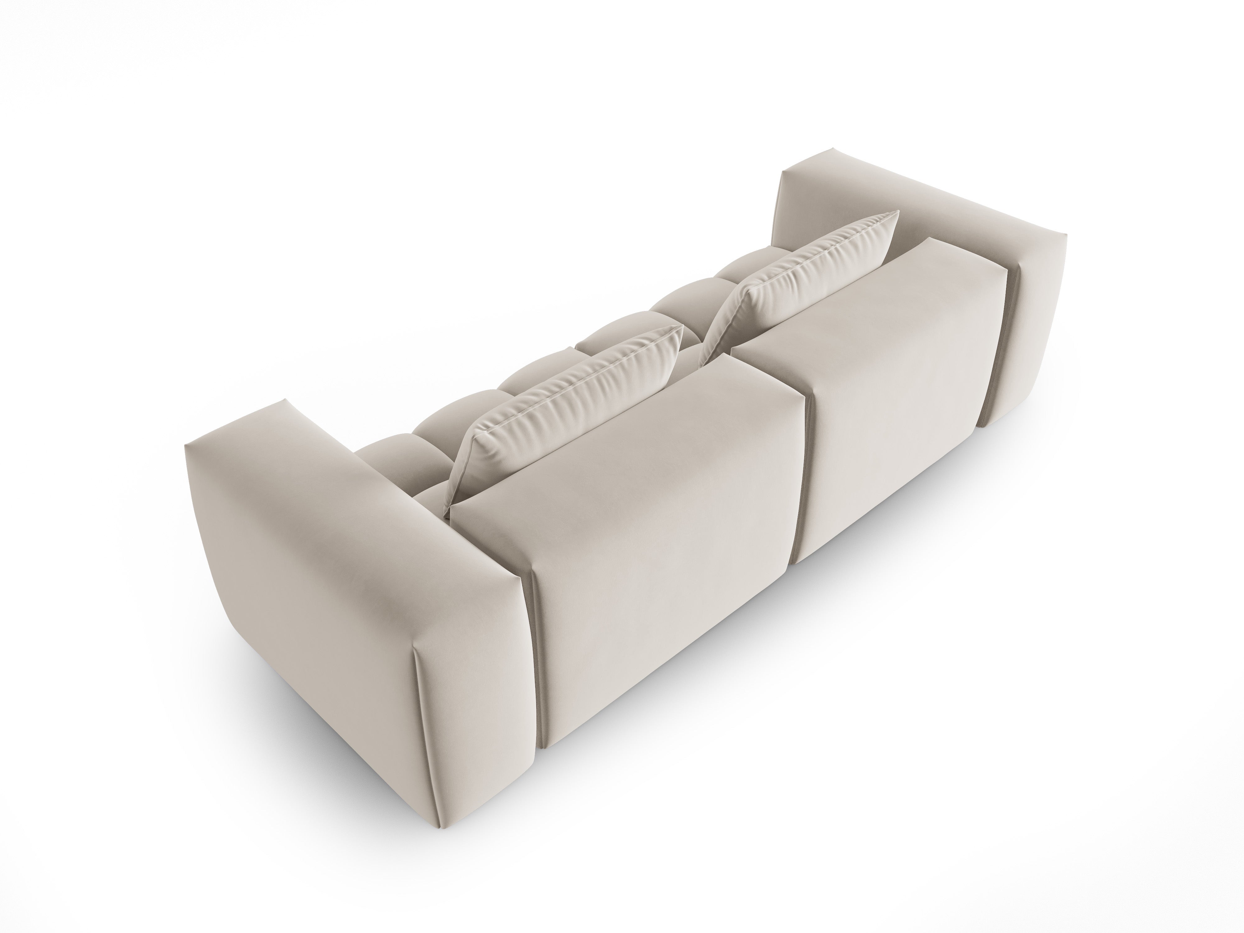 Sofa aksamitna 3-osobowa VERONA ecru