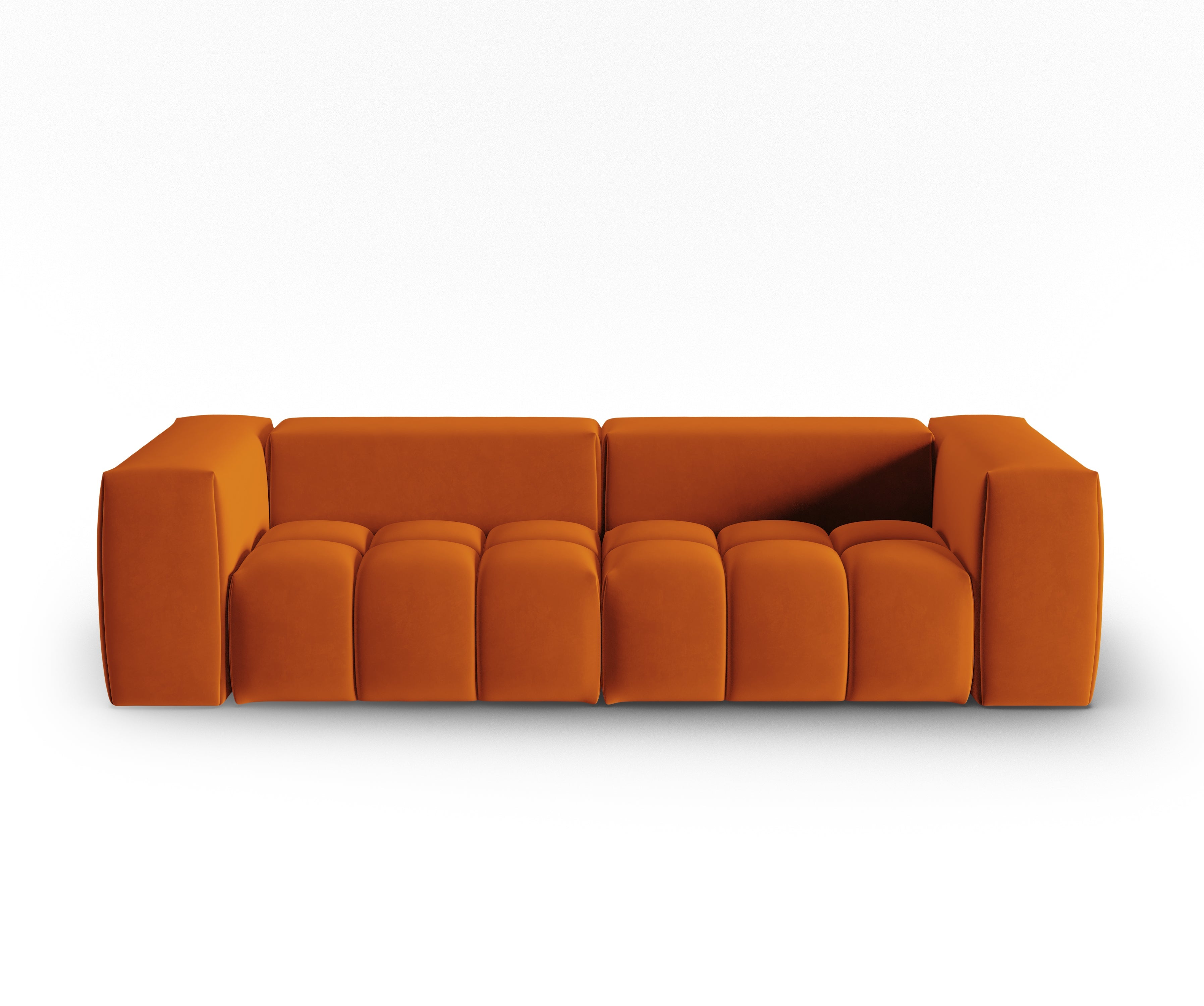Sofa aksamitna 3-osobowa VERONA ceglany
