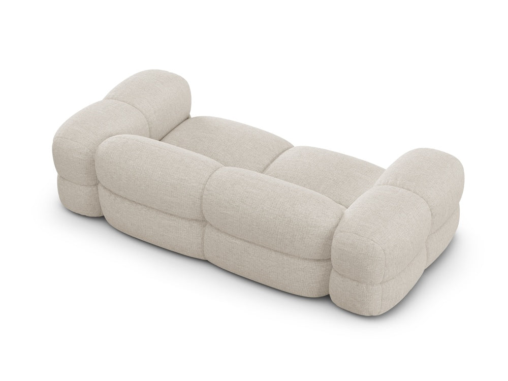 LORETTO Light Beige 3-Seater Sofa