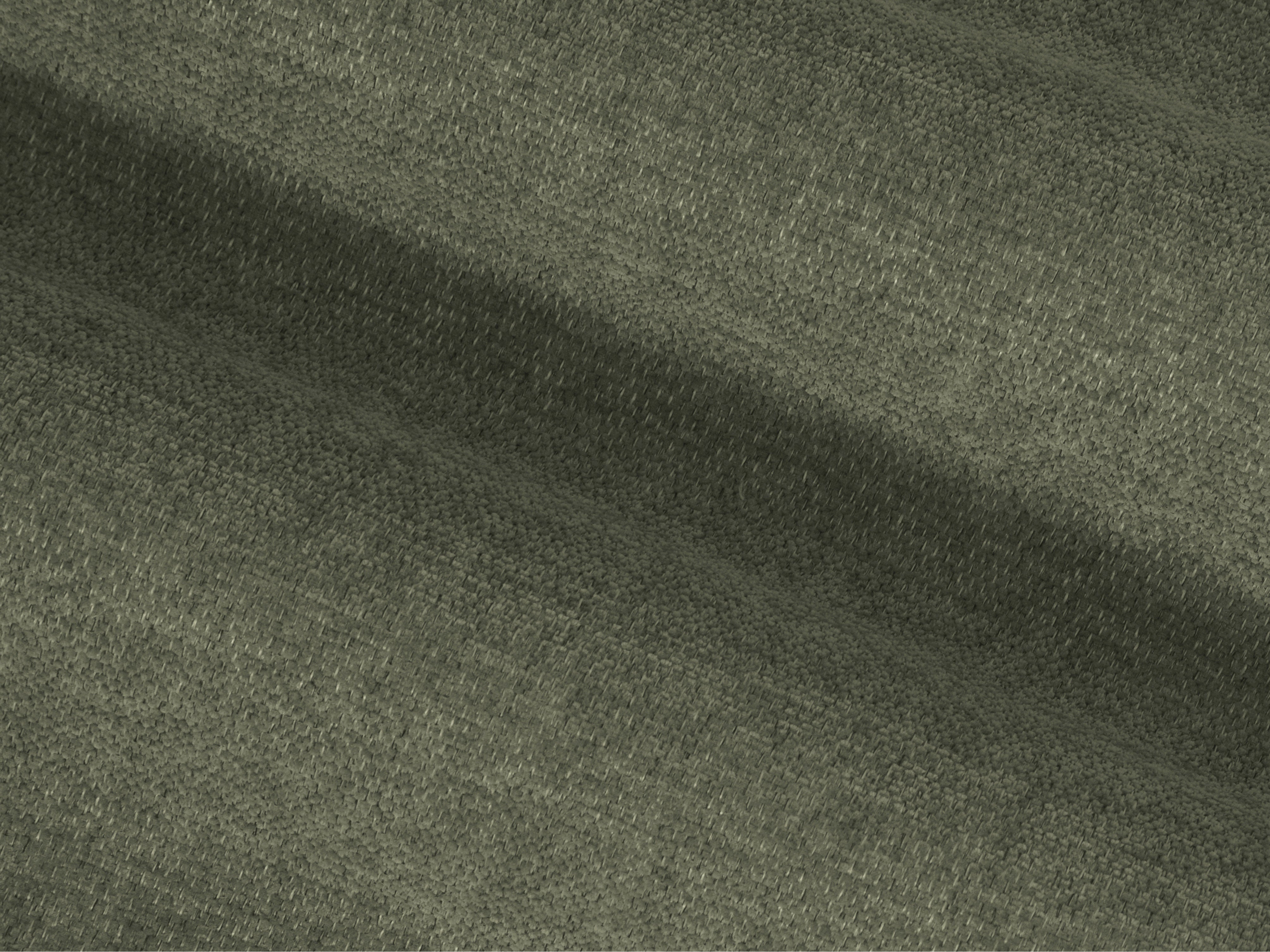 Symmetrische Eckcouch STRINO olivgrüner Chenille