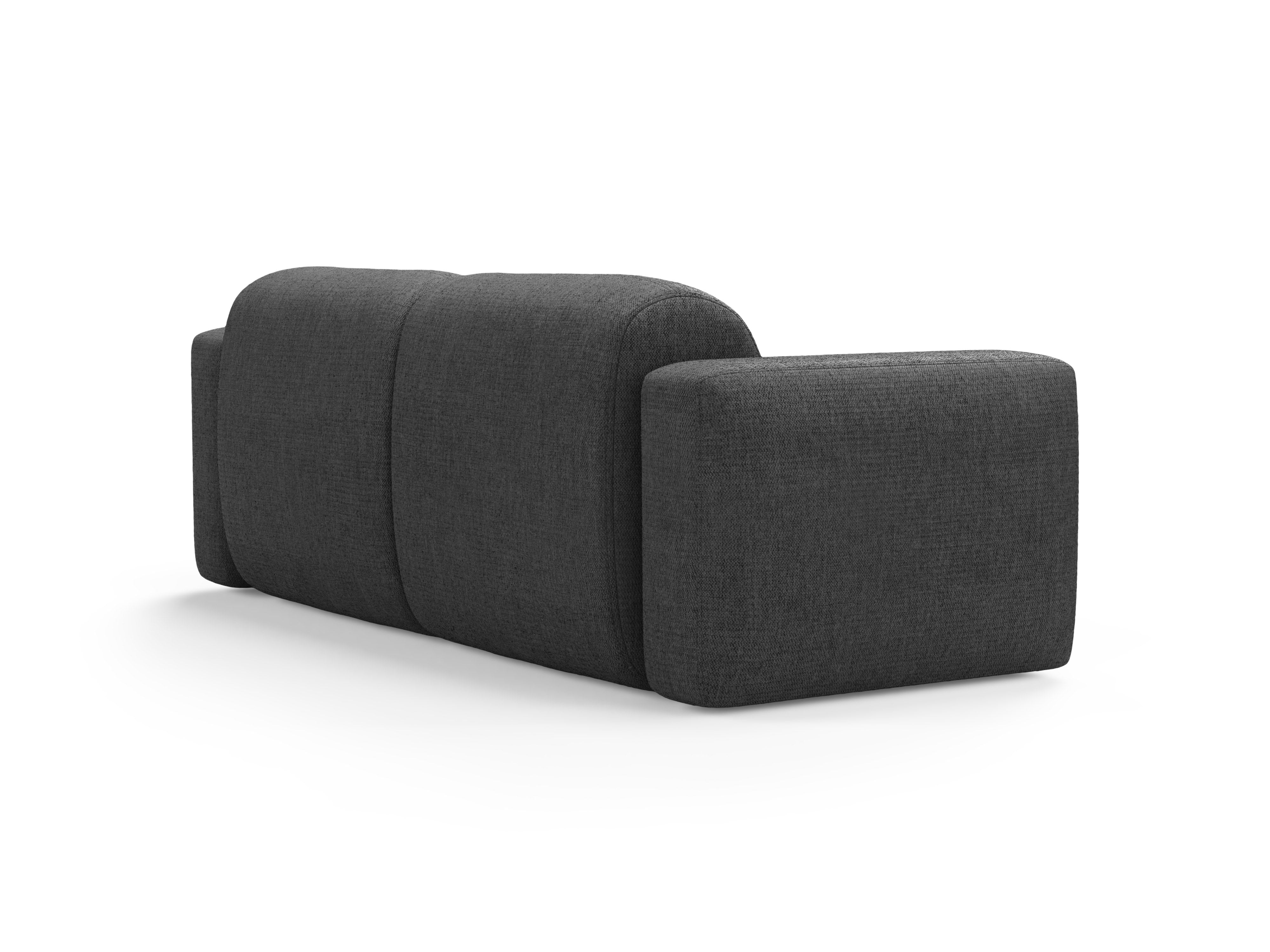 Sofa 3-Sitzer STRINO graues Chenille