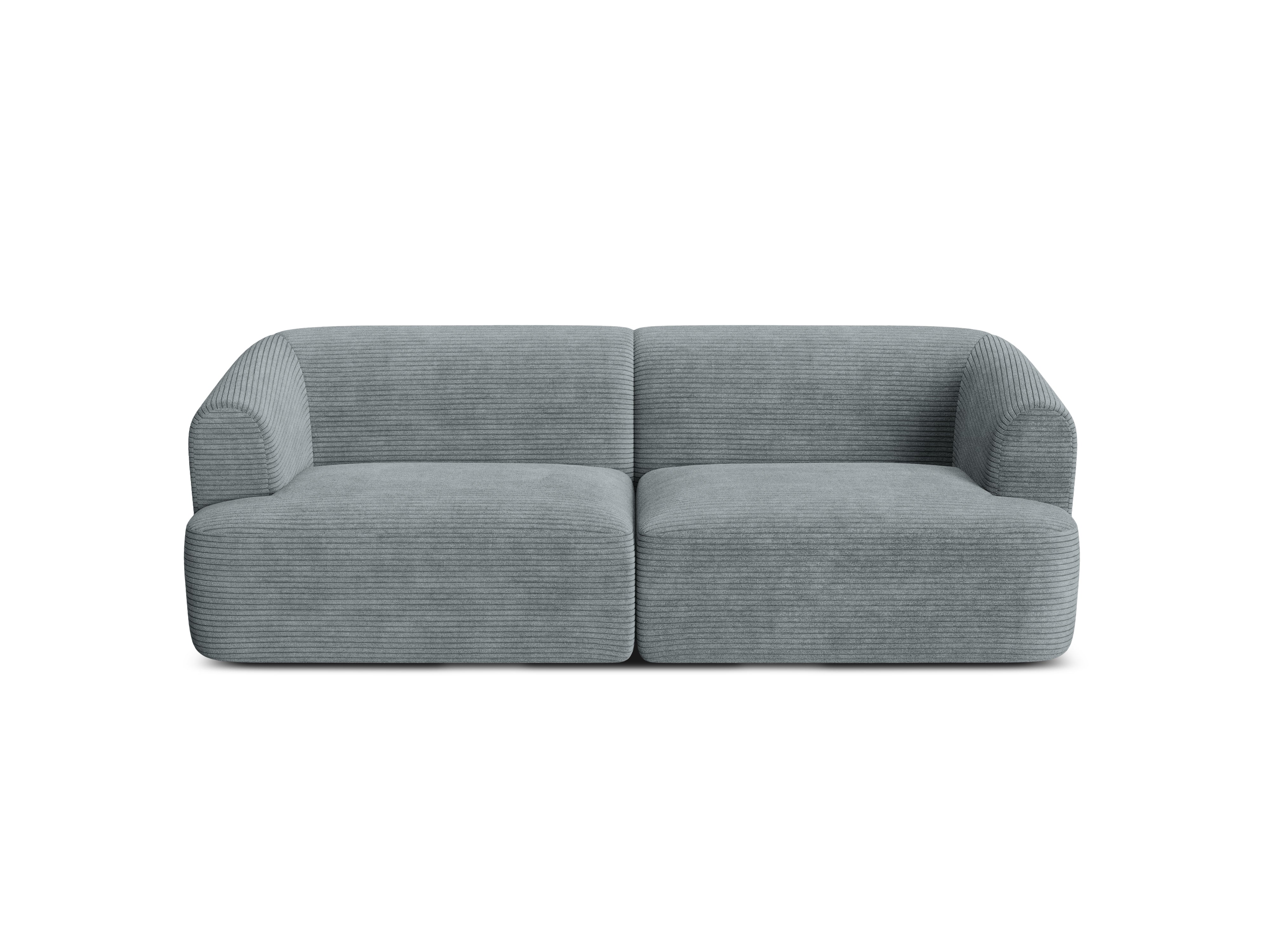 3-seater Sofa CAMPI gray corduroy