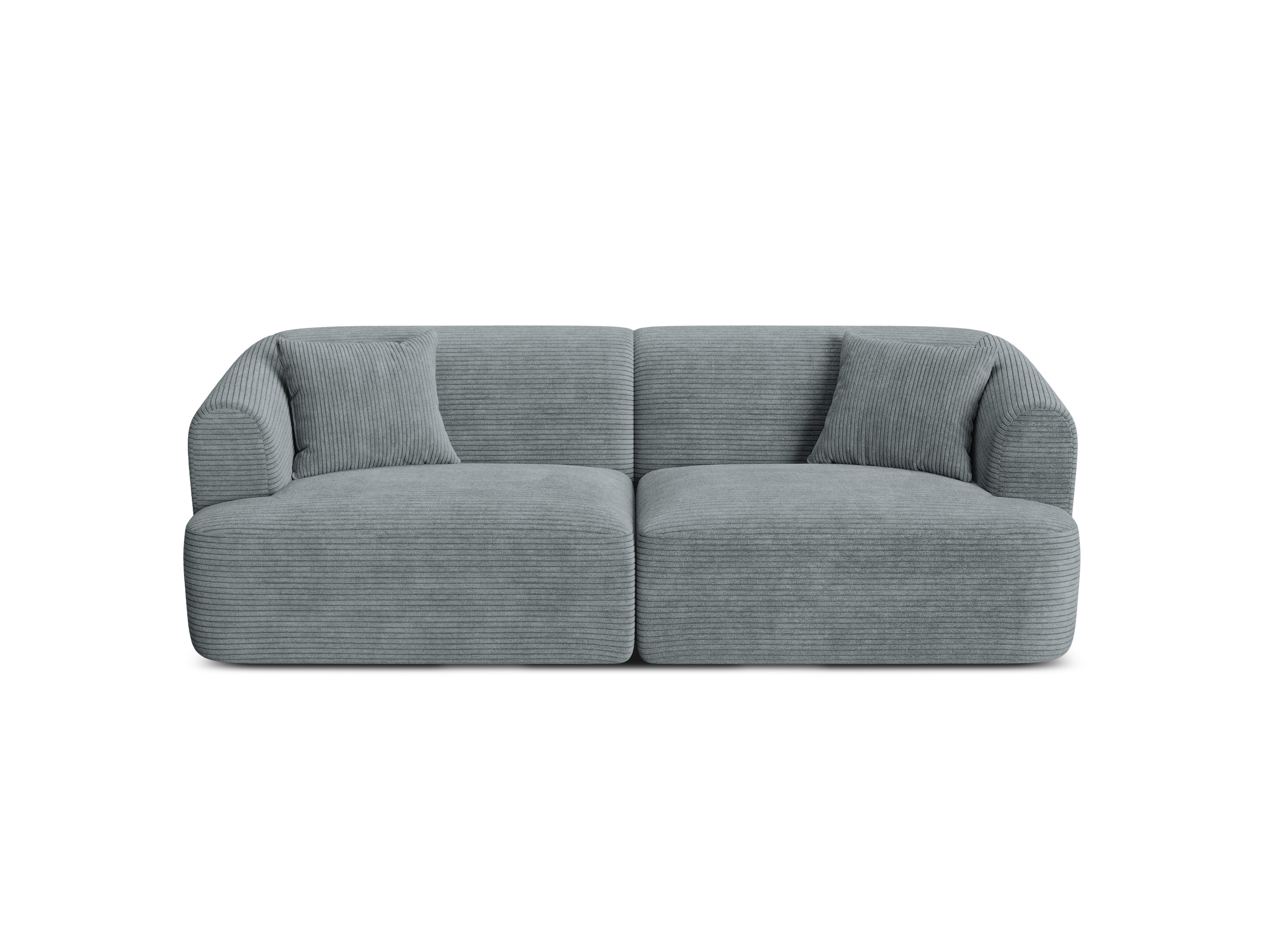 3-seater Sofa CAMPI gray corduroy