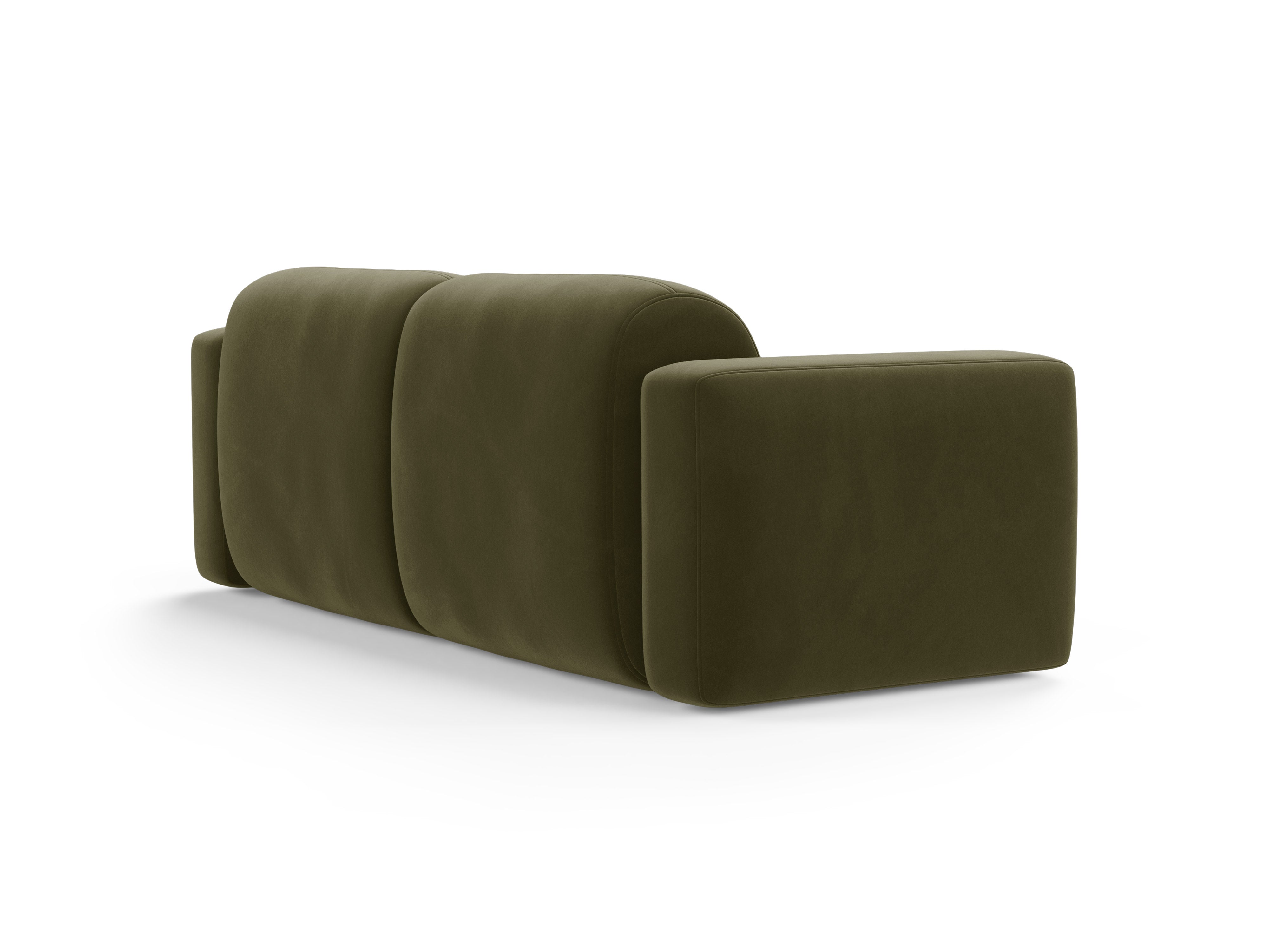 Sofa aus Samt 3-sitzig STRINO grün
