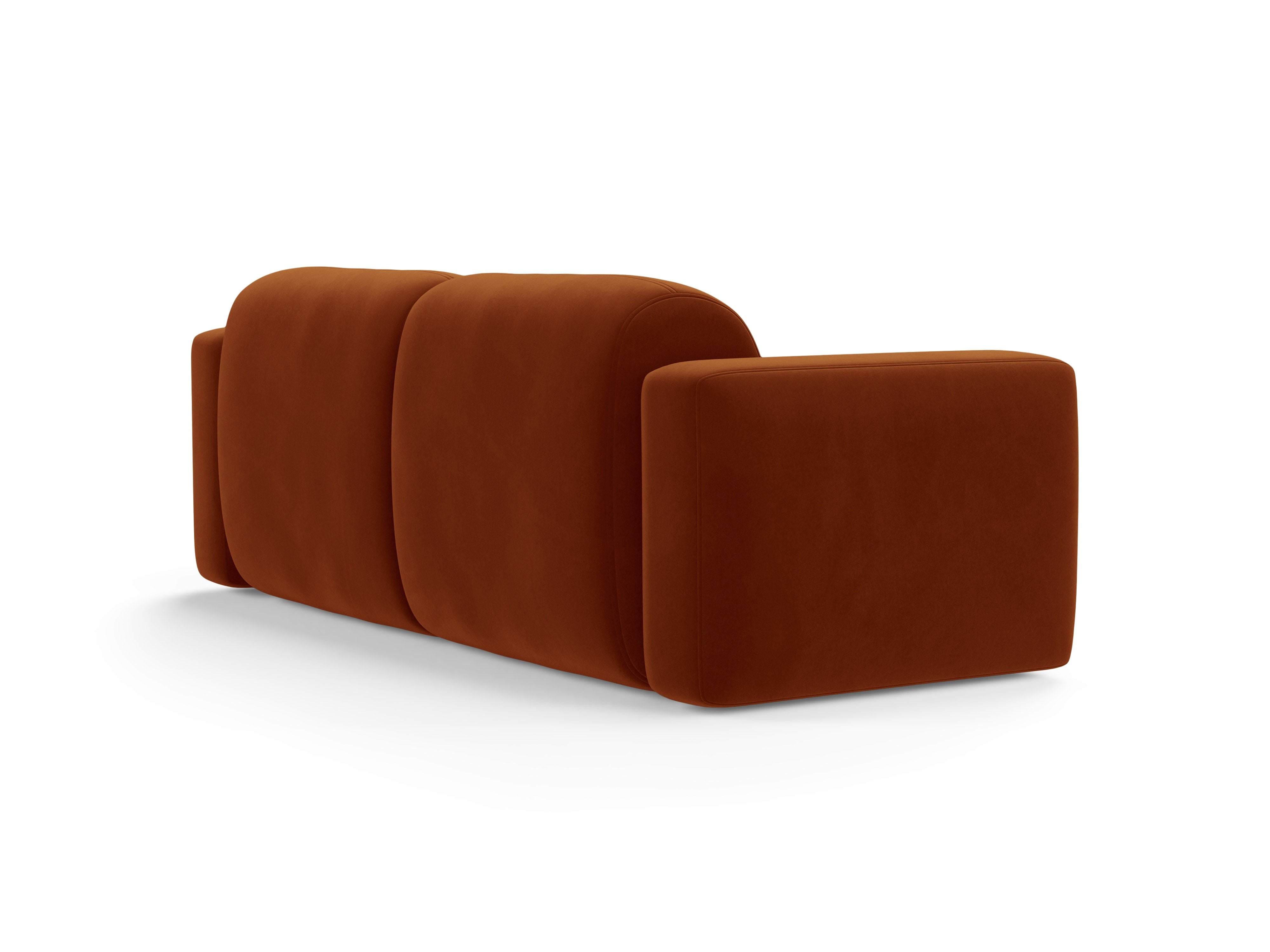 Velvet 3-Seater Sofa STRINO Terracotta