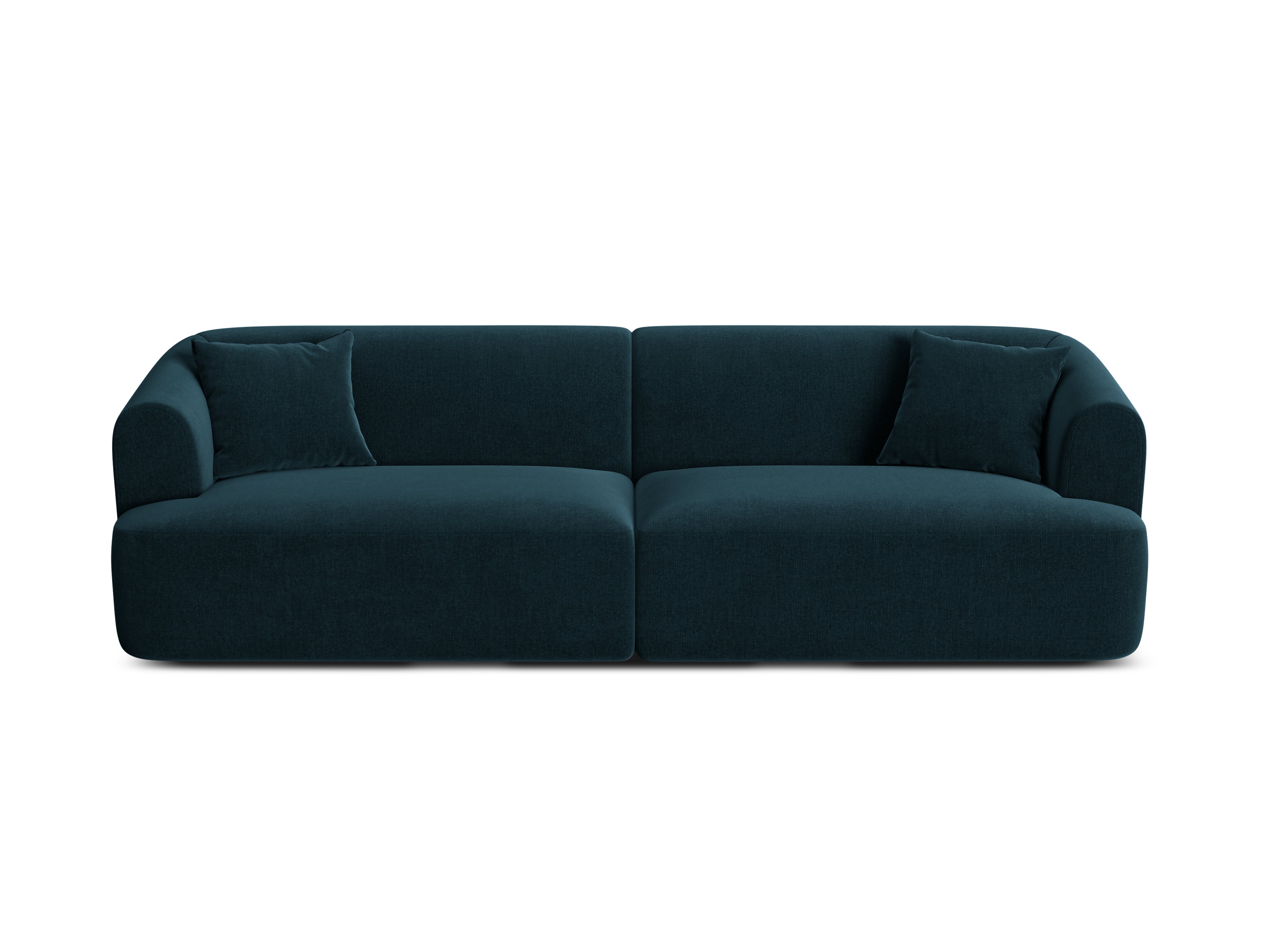 Velvet sofa for 4 people CAMPI petrol