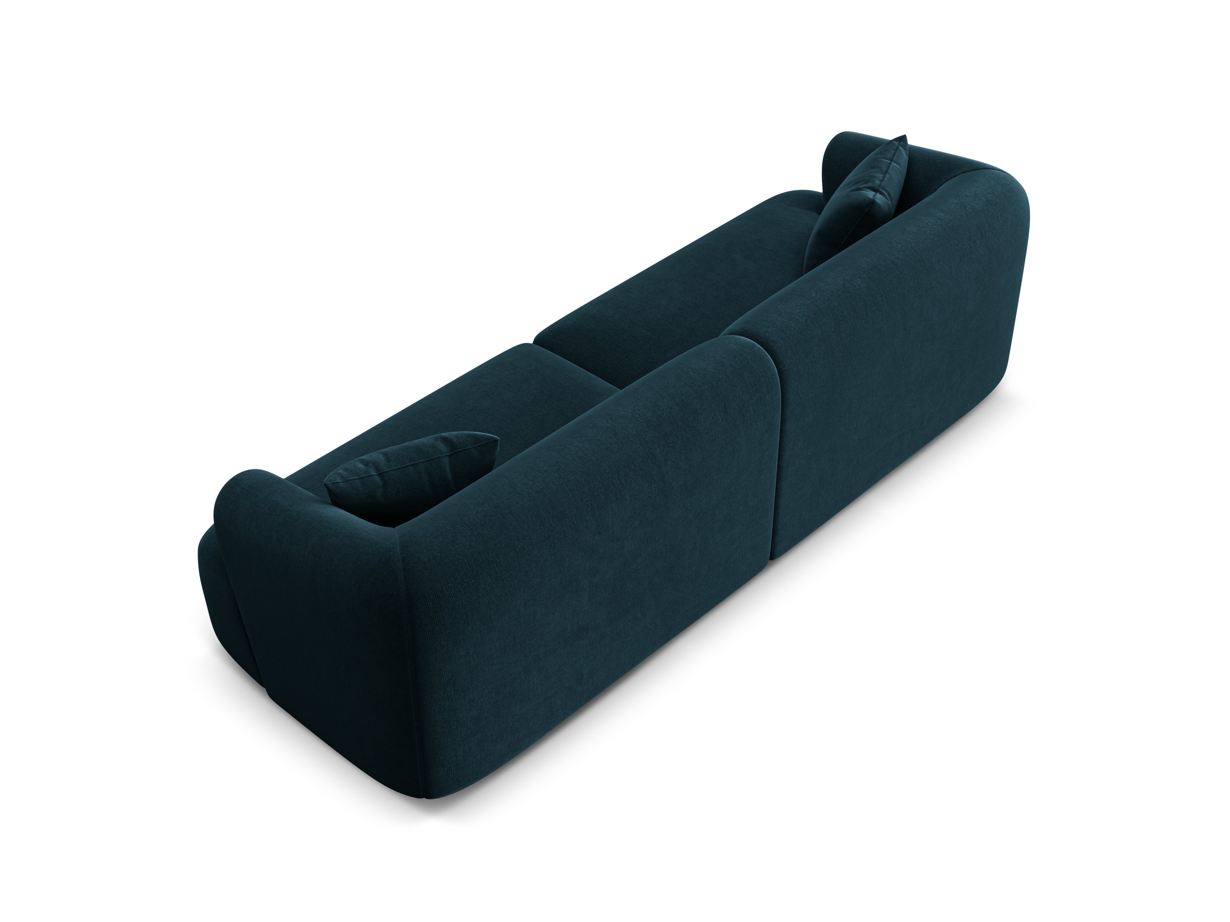 Velvet sofa for 4 people CAMPI petrol