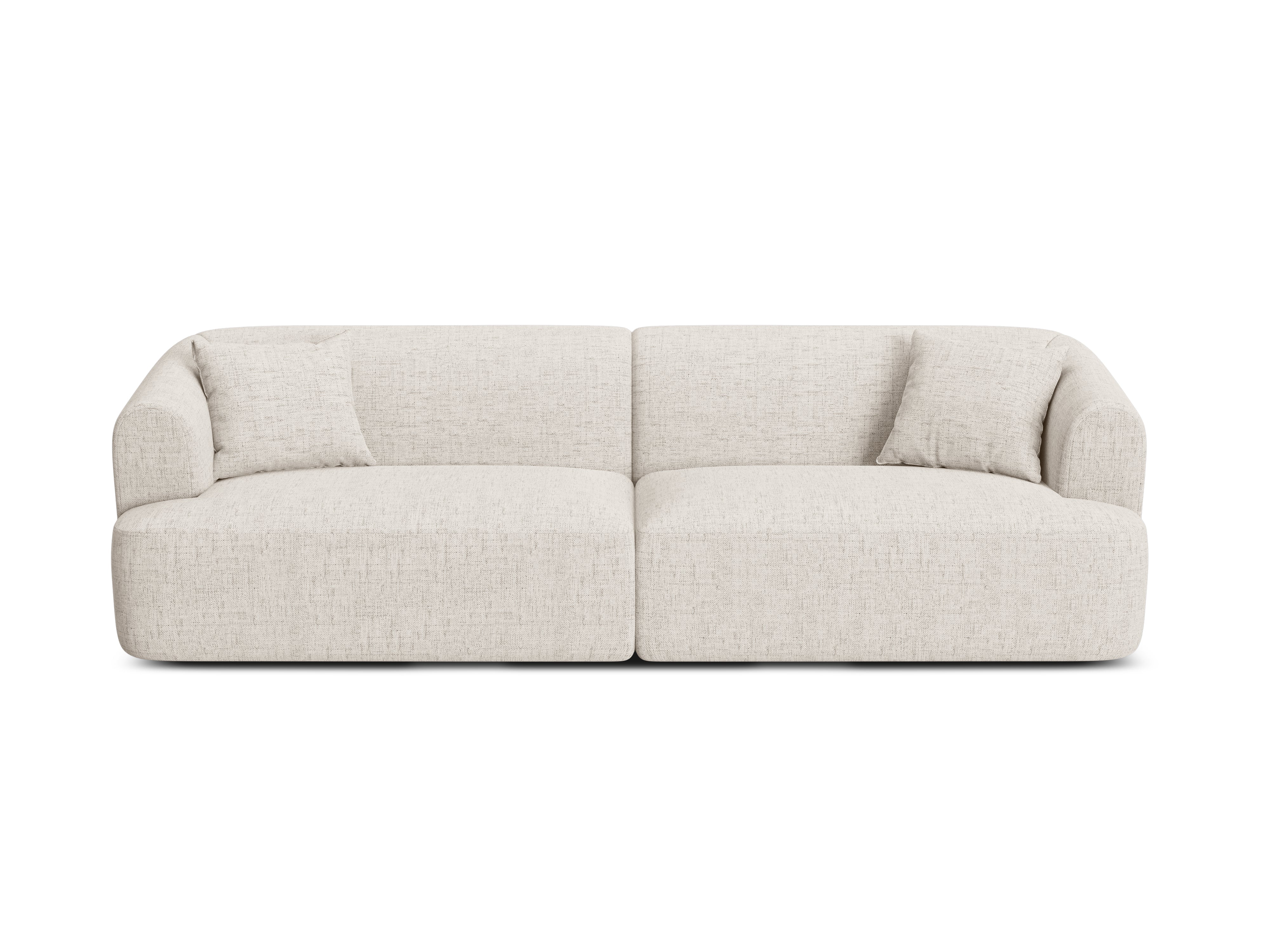 Sofa 4-osobowa CAMPI kremowy szenil – Cosmopolitan Design