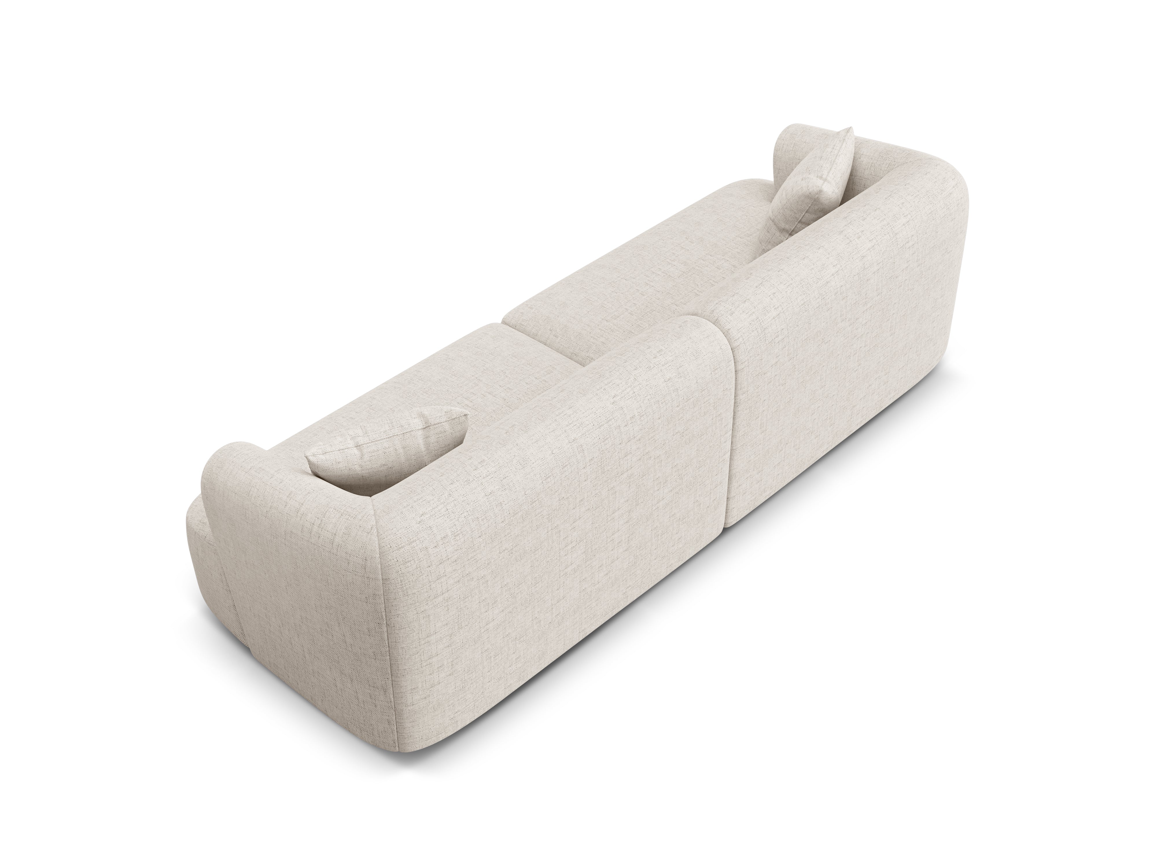 Sofa 4-osobowa CAMPI kremowy szenil – Cosmopolitan Design