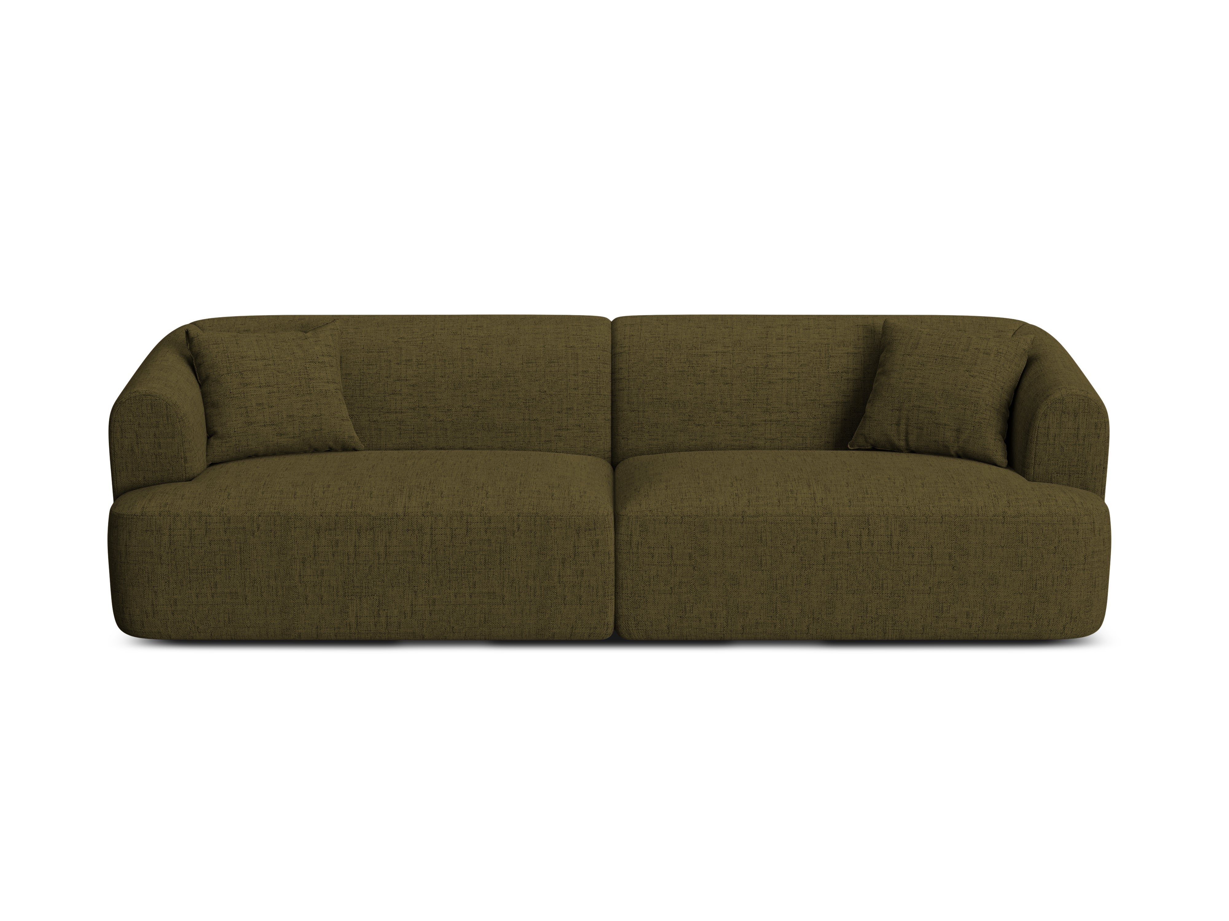 4-seater CAMPI sofa green chenille