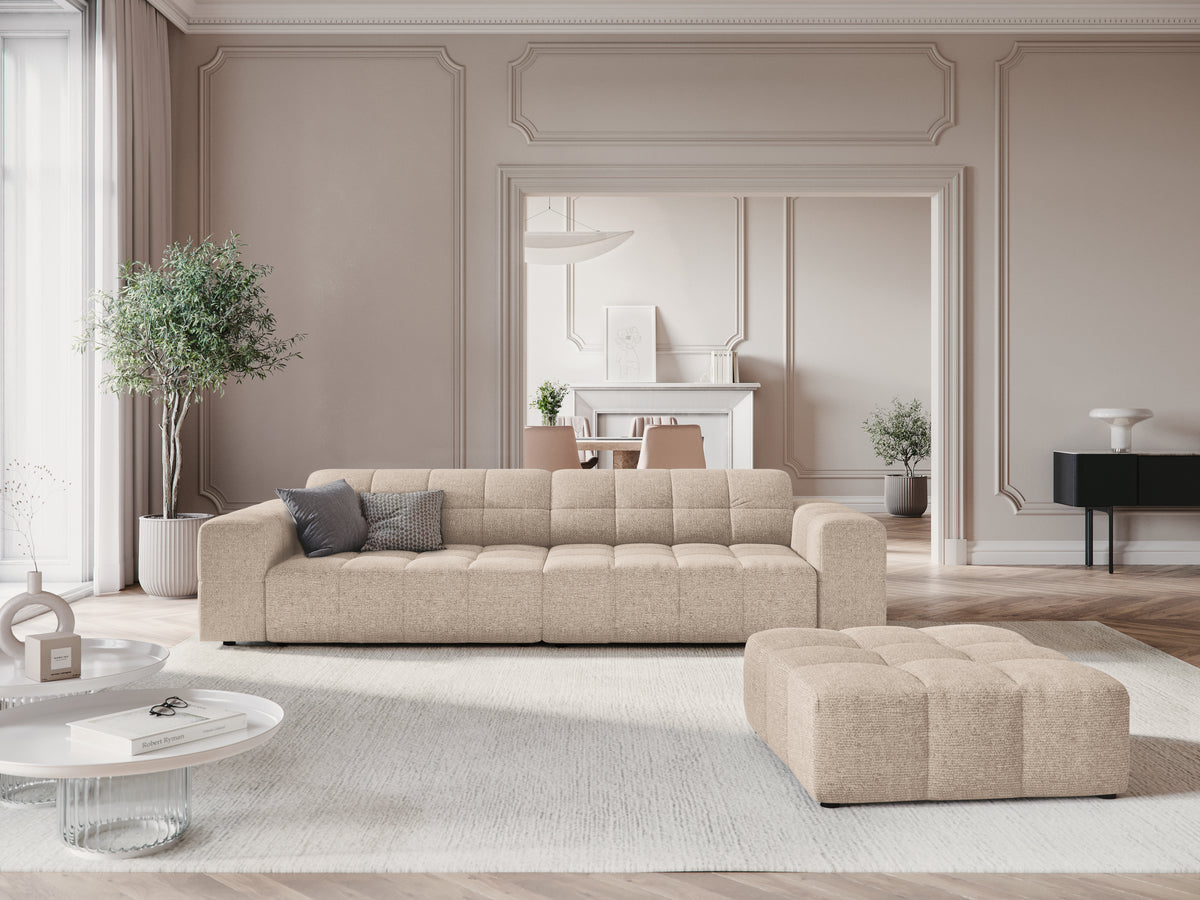Sofa 4-osobowa CHICAGO beżowy szenil do salonu