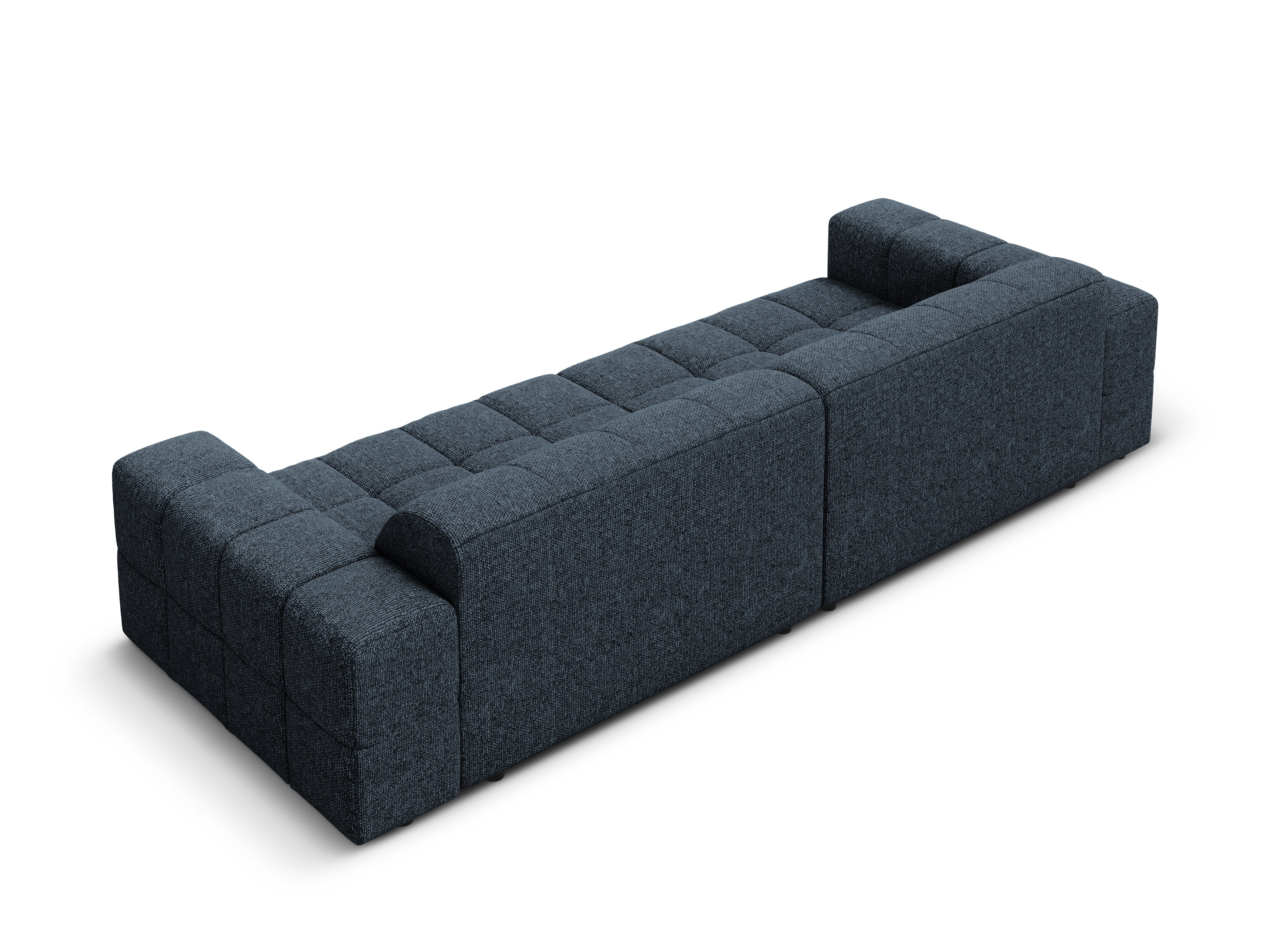 Sofa 4-osobowa CHICAGO niebieski szenil z podłokietnikami