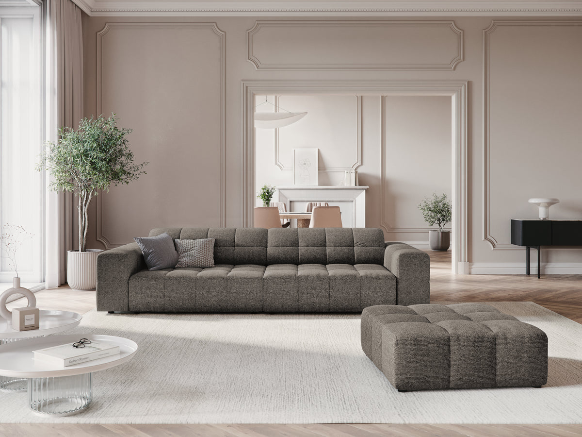 Sofa 4-osobowa CHICAGO szary szenil do salonu