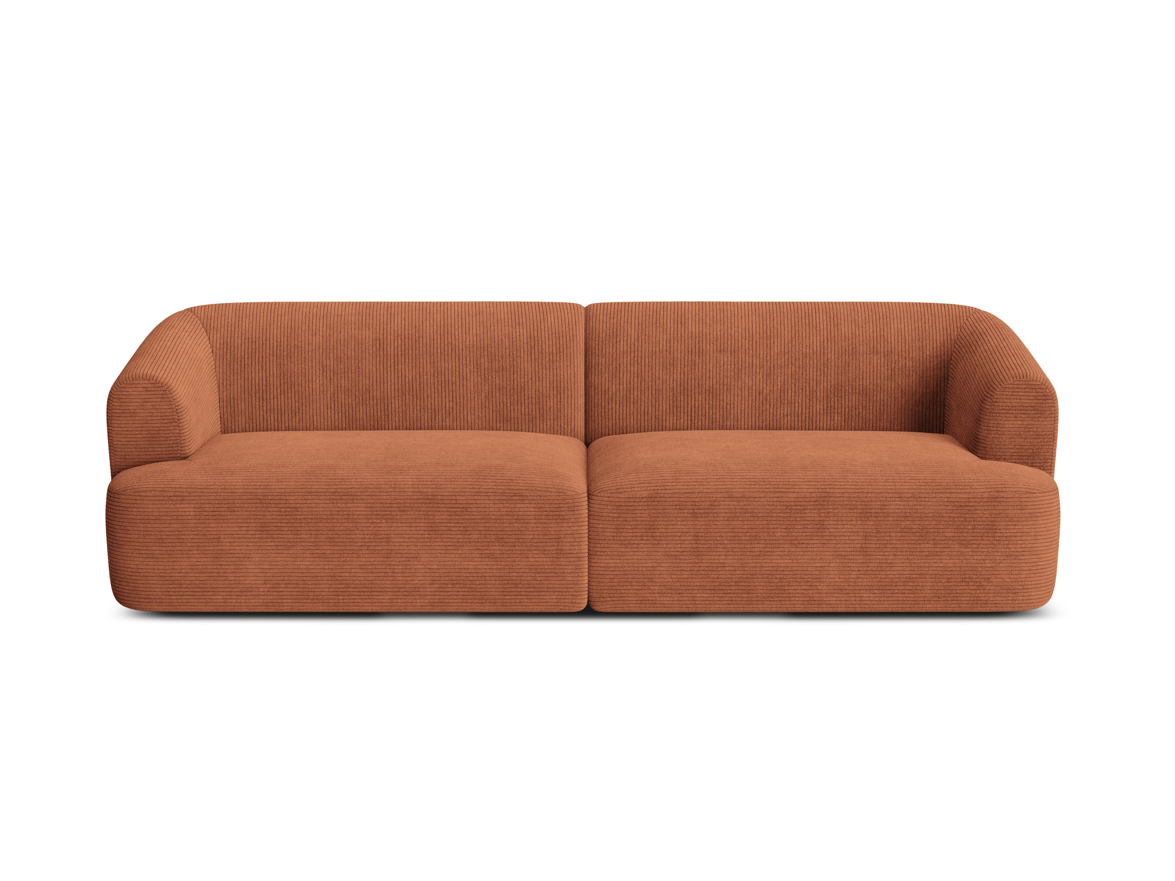 4-seater CAMPI sofa in brick corduroy