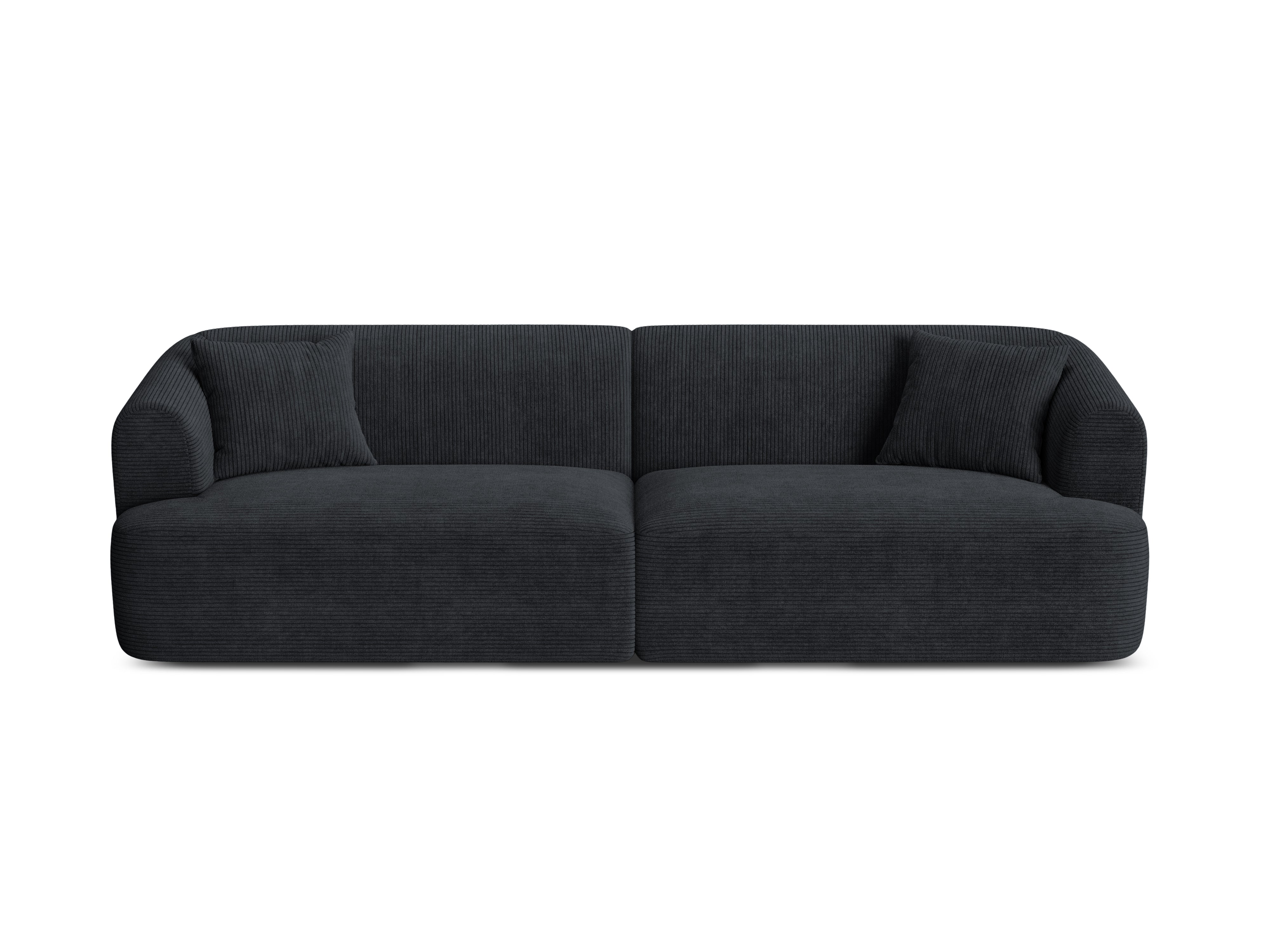 Sofa für 4 Personen CAMPI schwarzes Cord