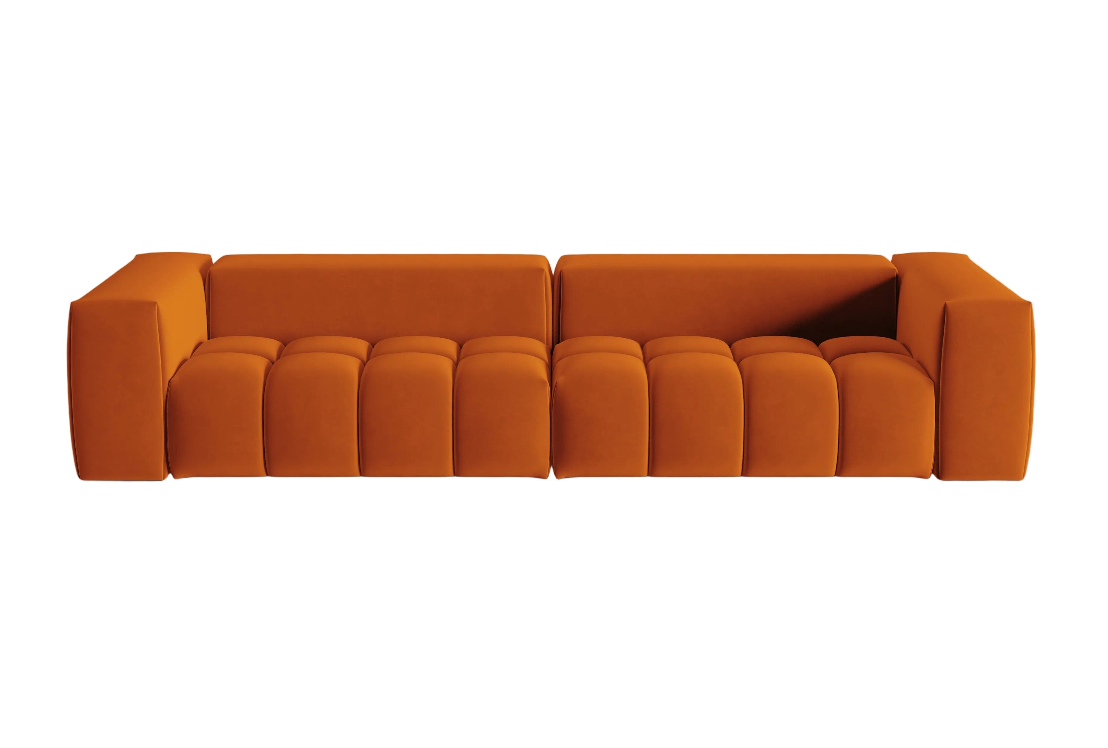 Sofa aksamitna 5-osobowa VERONA ceglany