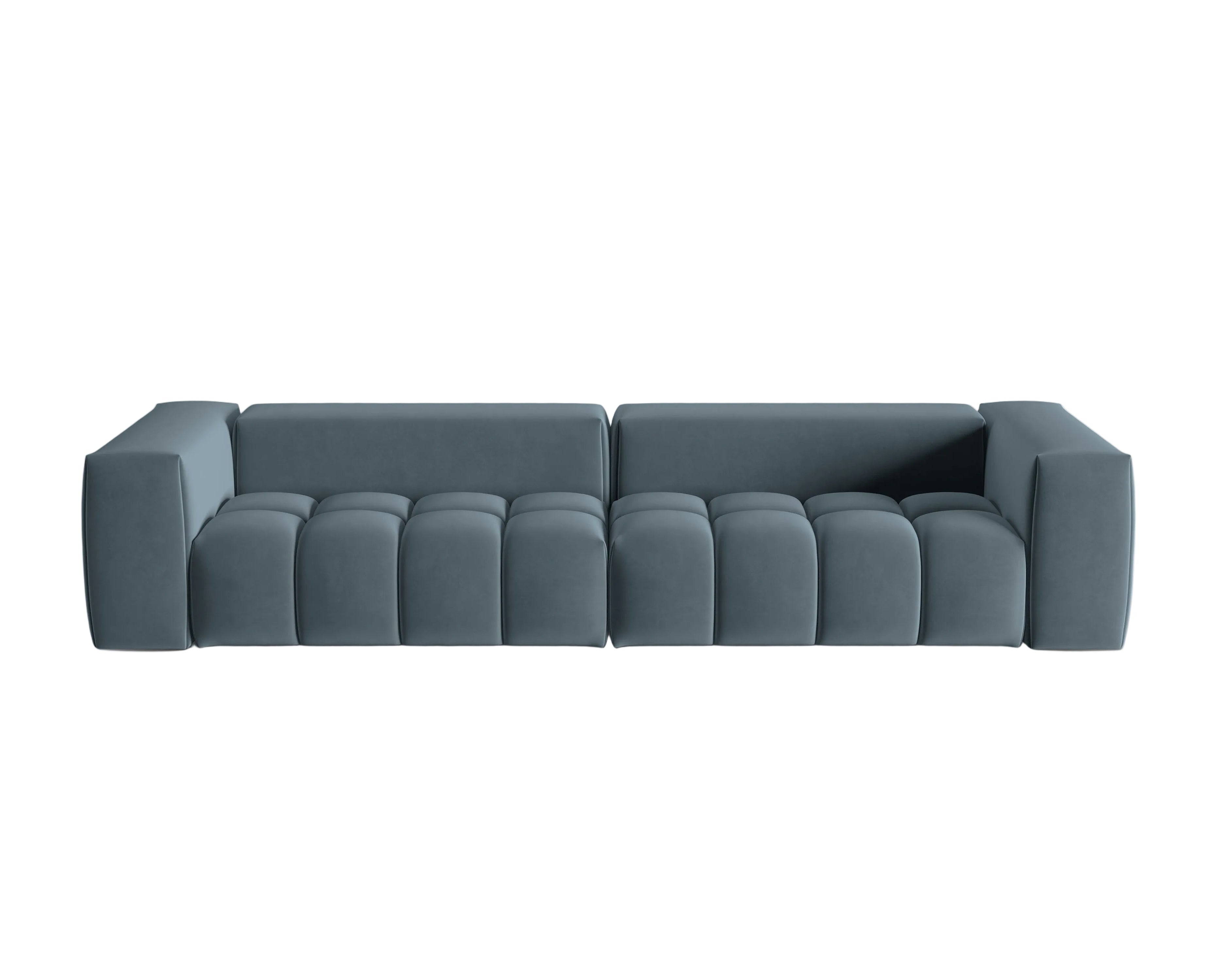 Sofa aksamitna 5-osobowa VERONA niebieski