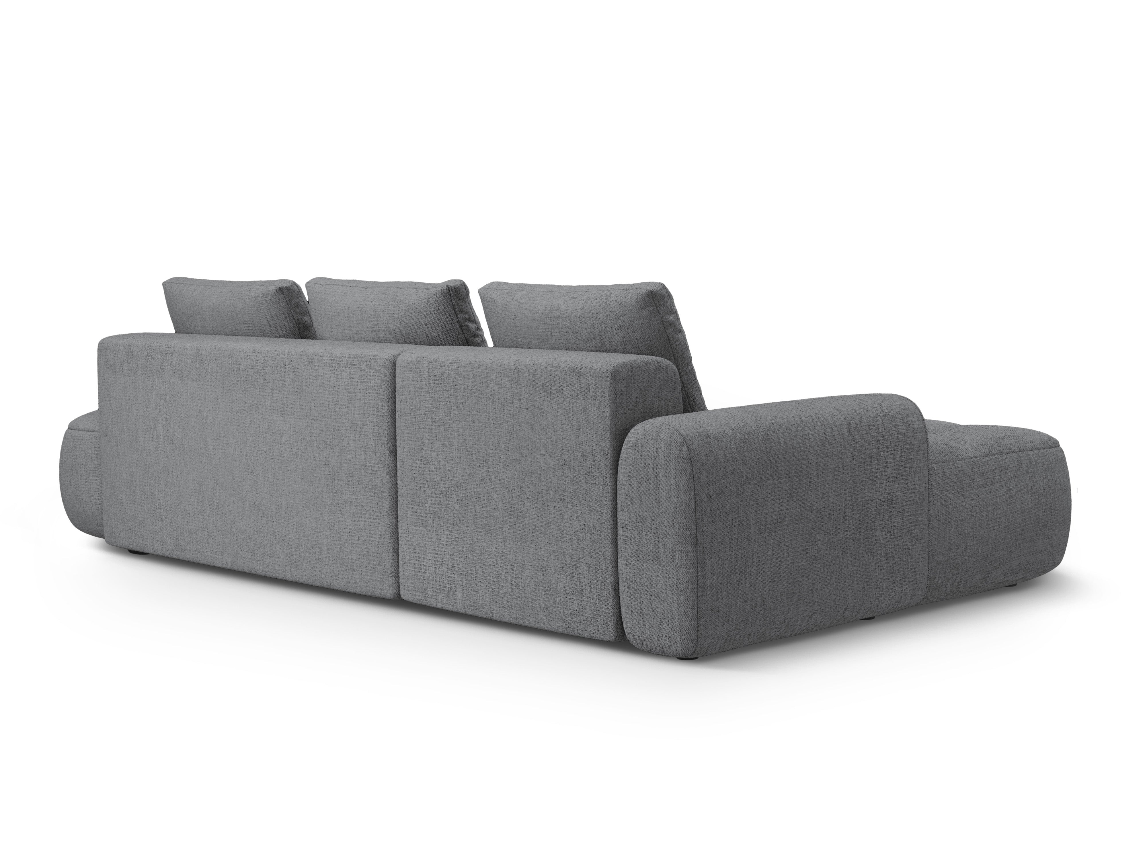 Linksseitige Schlafcouch für 3 Personen LINZ grau