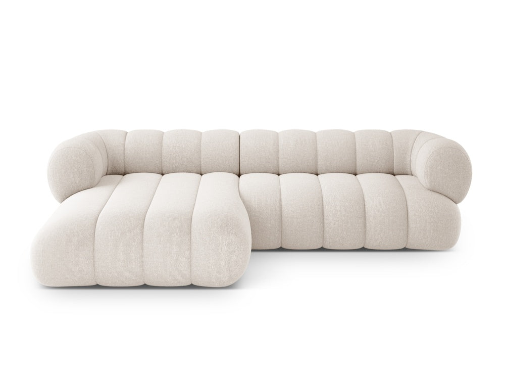 5-seater left-facing corner sofa KOGE cream