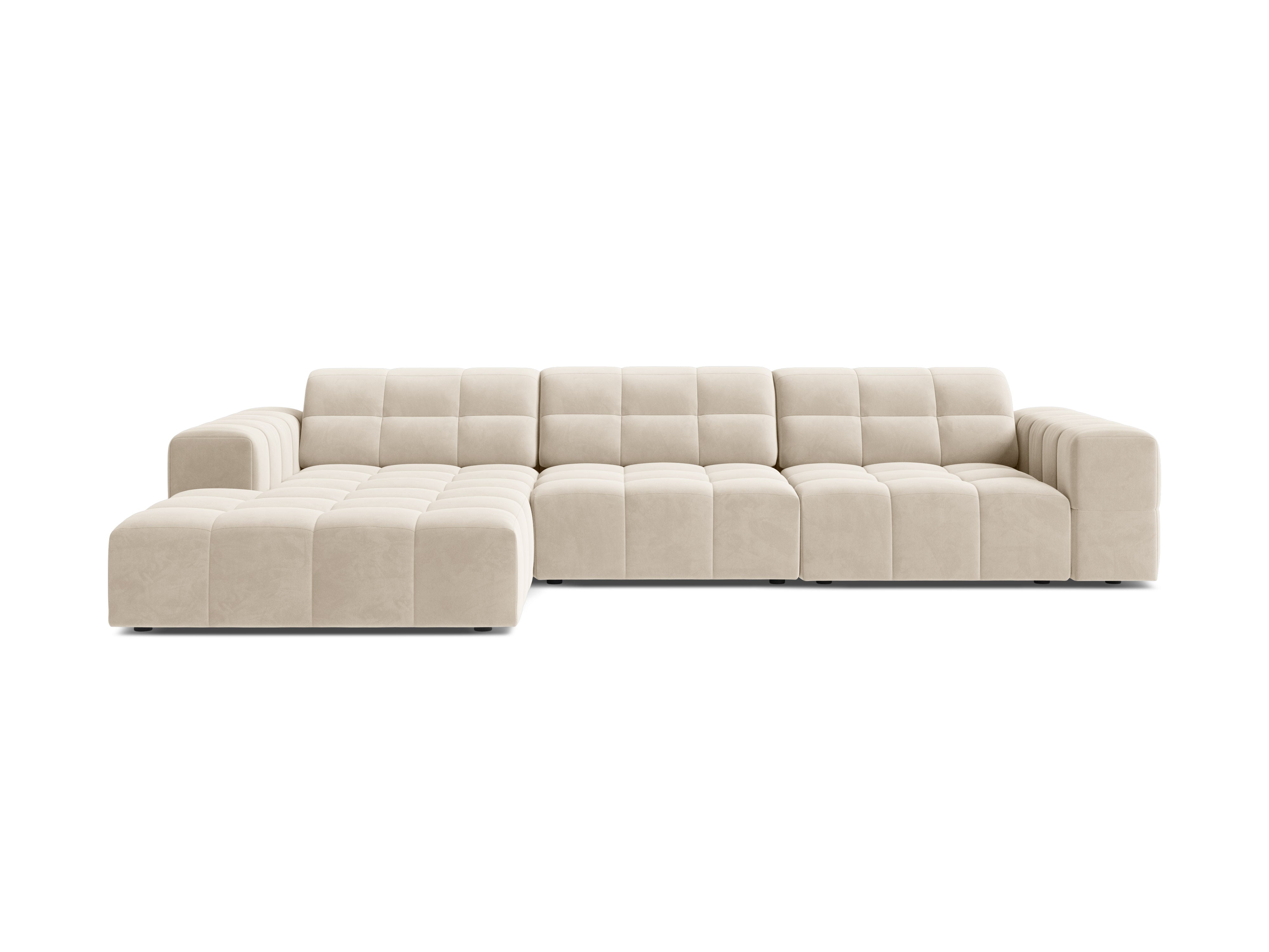 Linkshänder Velvet 4-Person Light Beige Chicago
