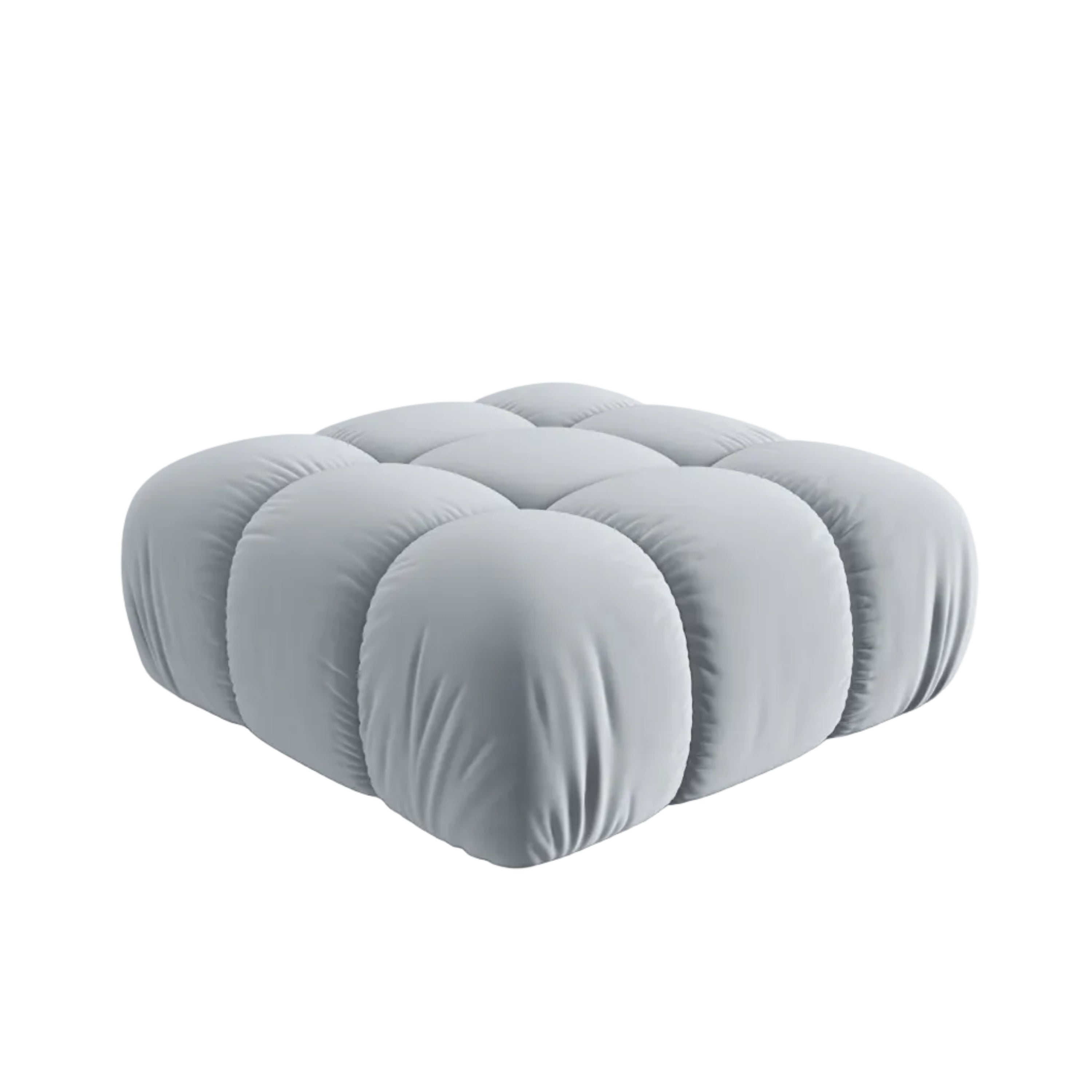 Samt Pouf CORTINA himmelblau