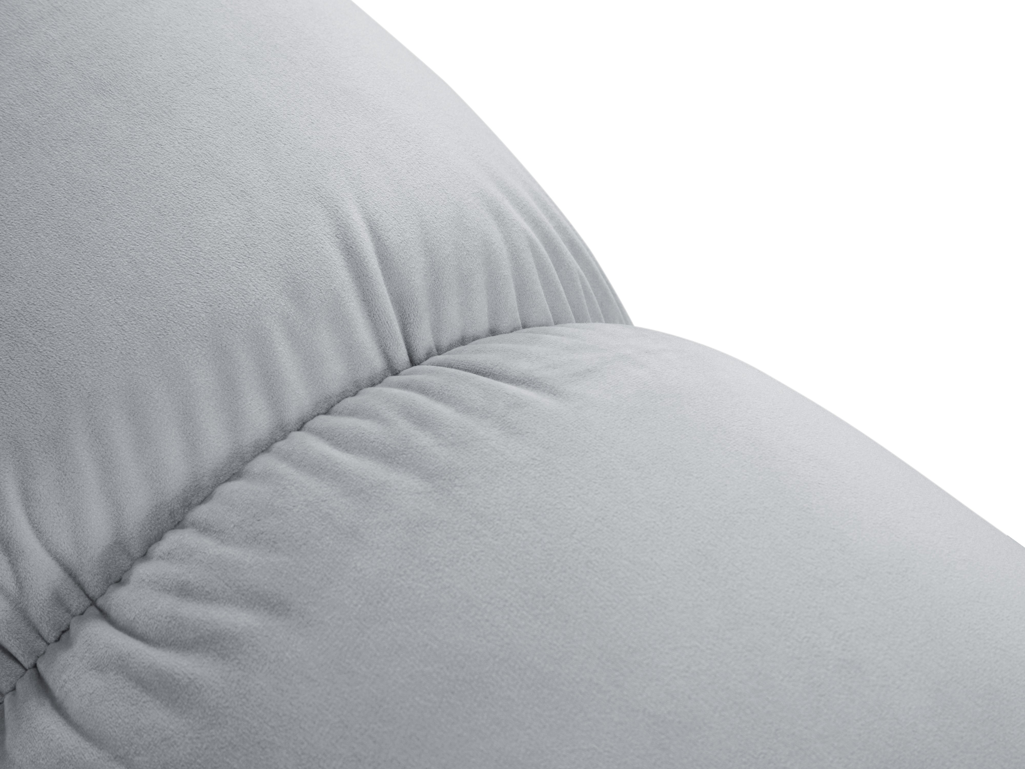 Samt Pouf CORTINA himmelblau