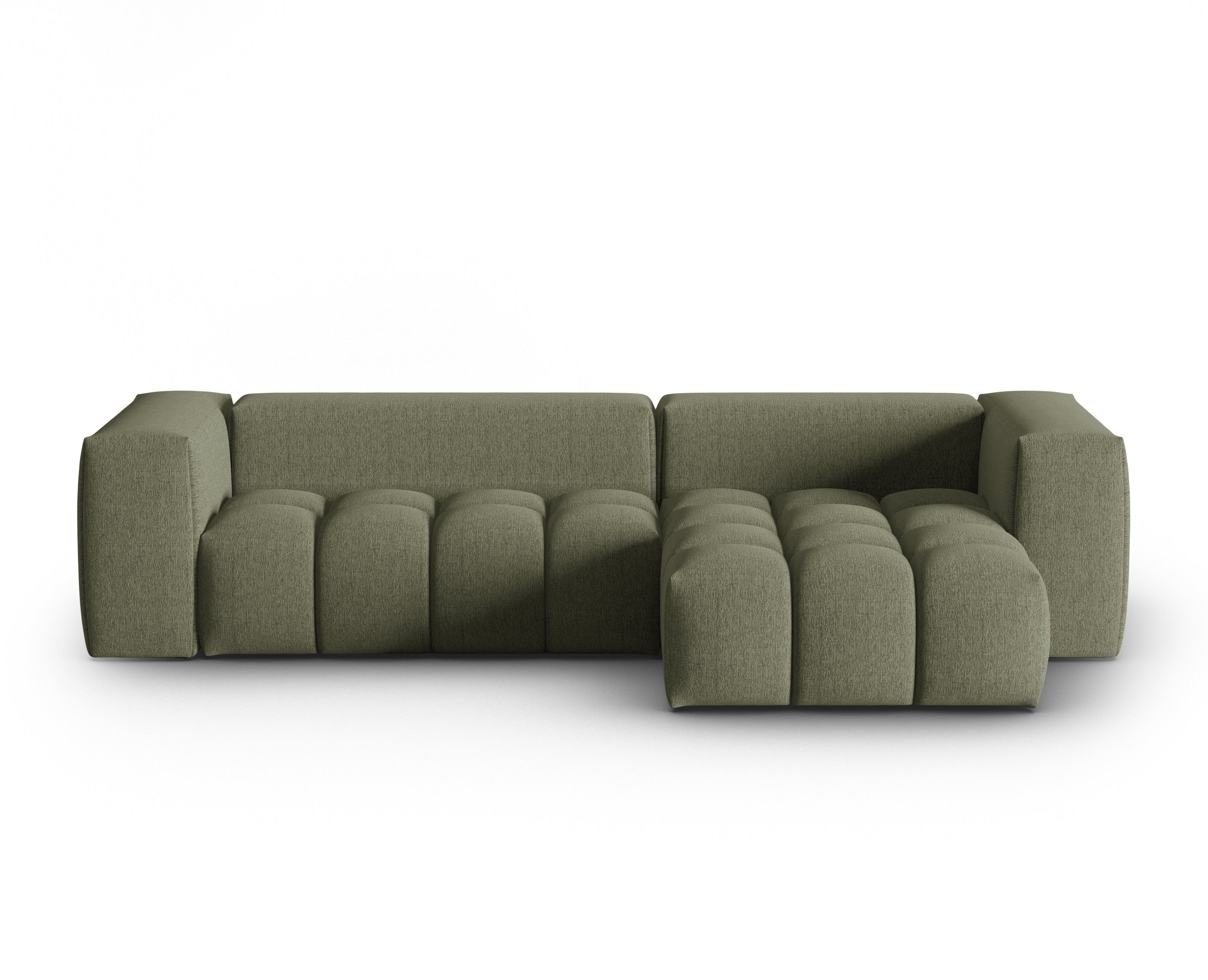 Narożnik 3-osobowy prawostronny VERONA oliwkowy – Cosmopolitan Design