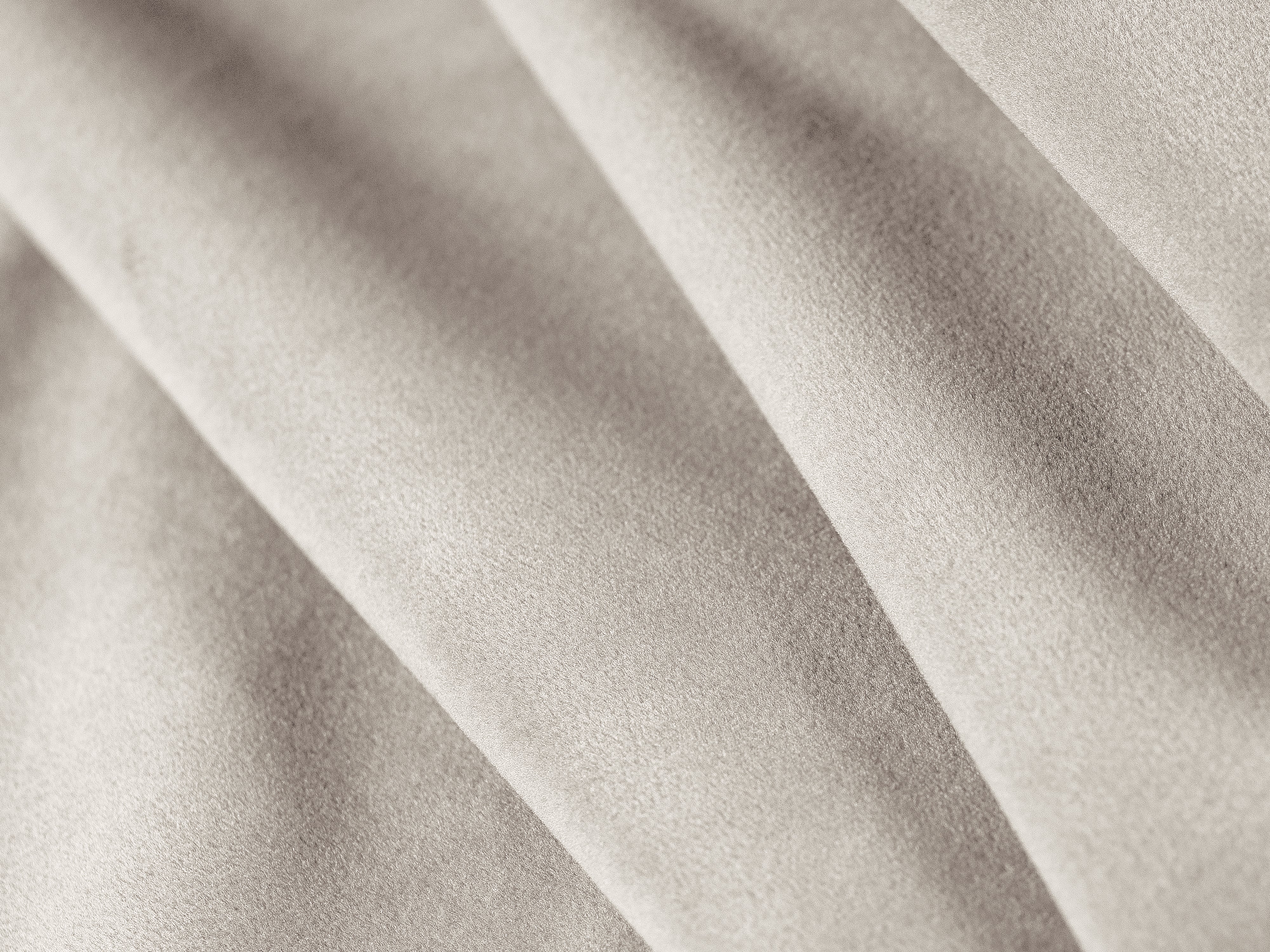 Panoramacouch aus Samt rechts CORTINA beige