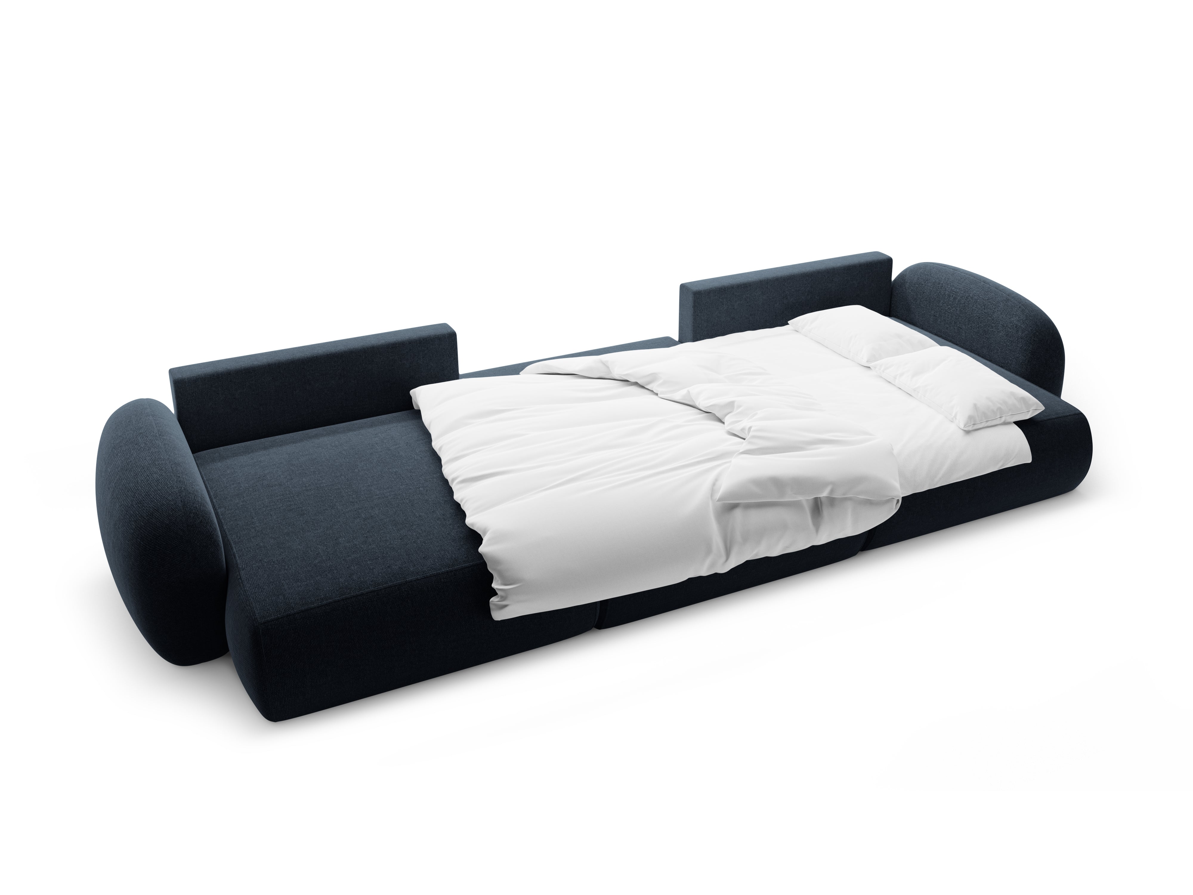 Panoramic Sofa with Sleeping Function for 5 People TONALE Navy Blue