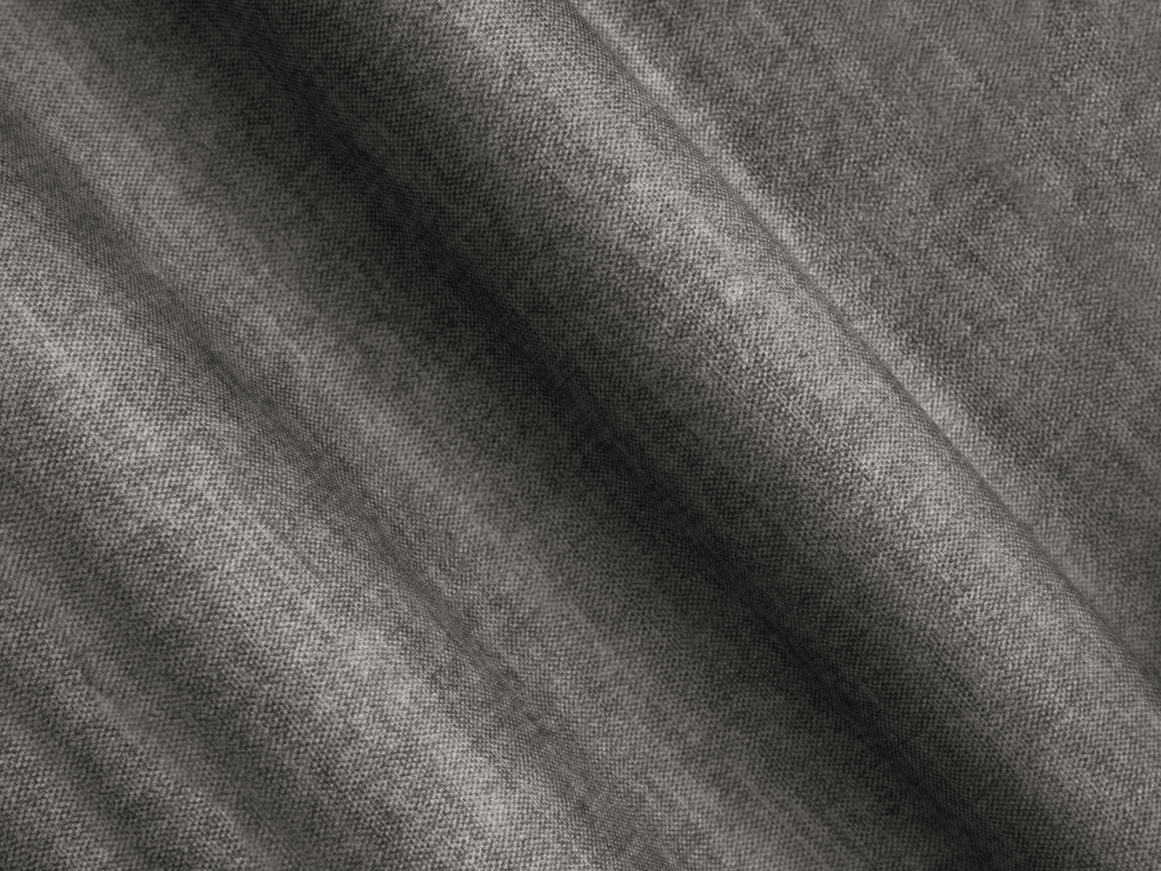 Left-sided velvet panoramic corner sofa for 7 people CAMPI gray