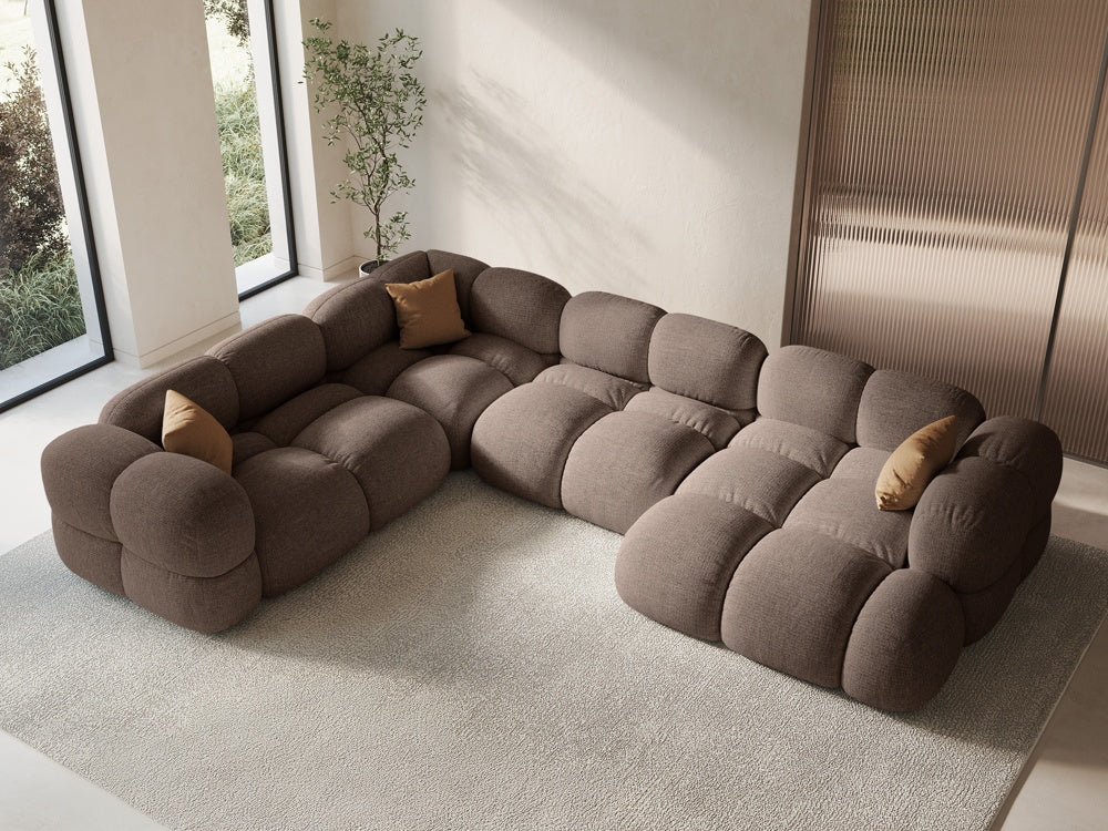 U-förmiger linker Ecksofa LORETTO cappuccino
