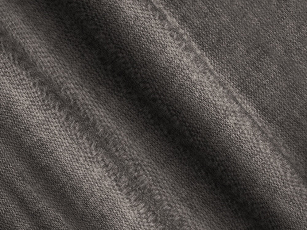 Samt-U-Form-Ecksofa rechts LORETTO grau
