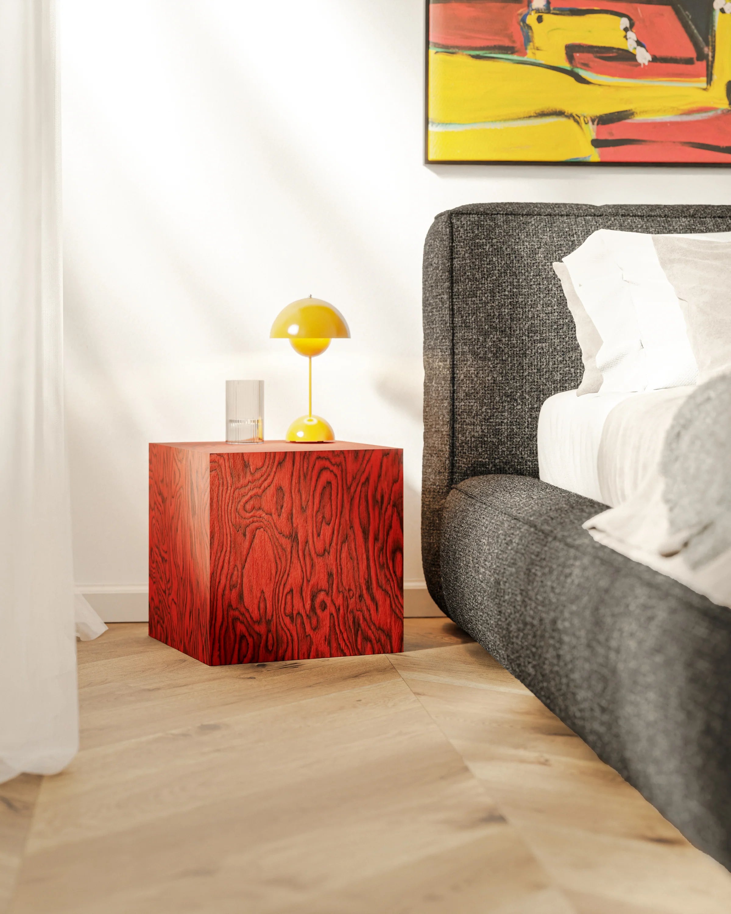 Beistelltisch CUBE Sottsass rot