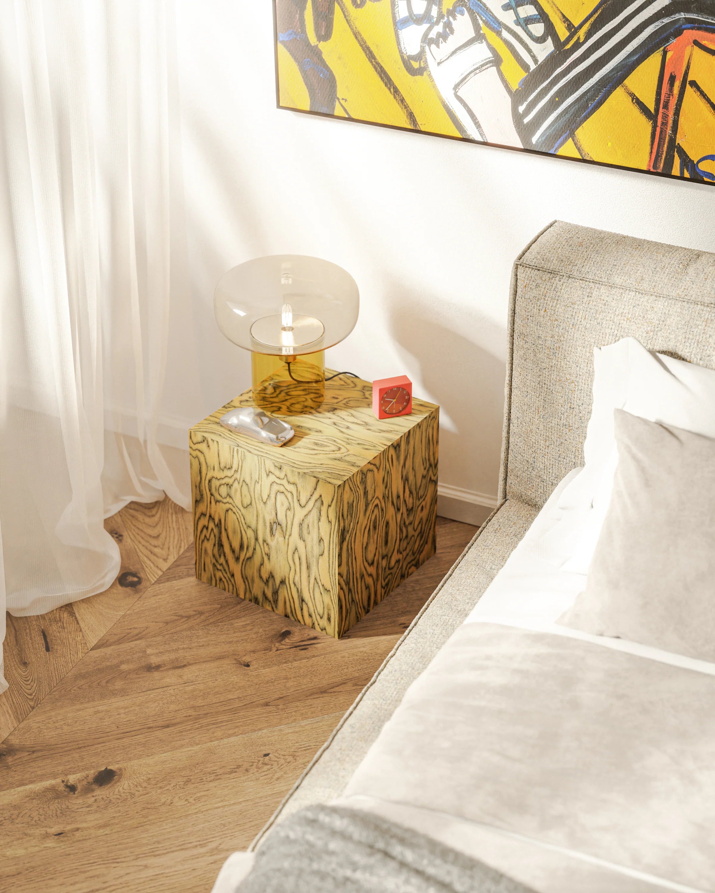 Beistelltisch CUBE Sottsass gelb