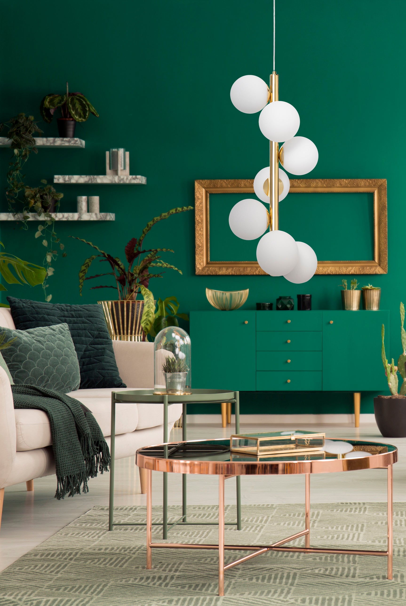 CUMULUS VERTICAL Pendant Lamp Gold