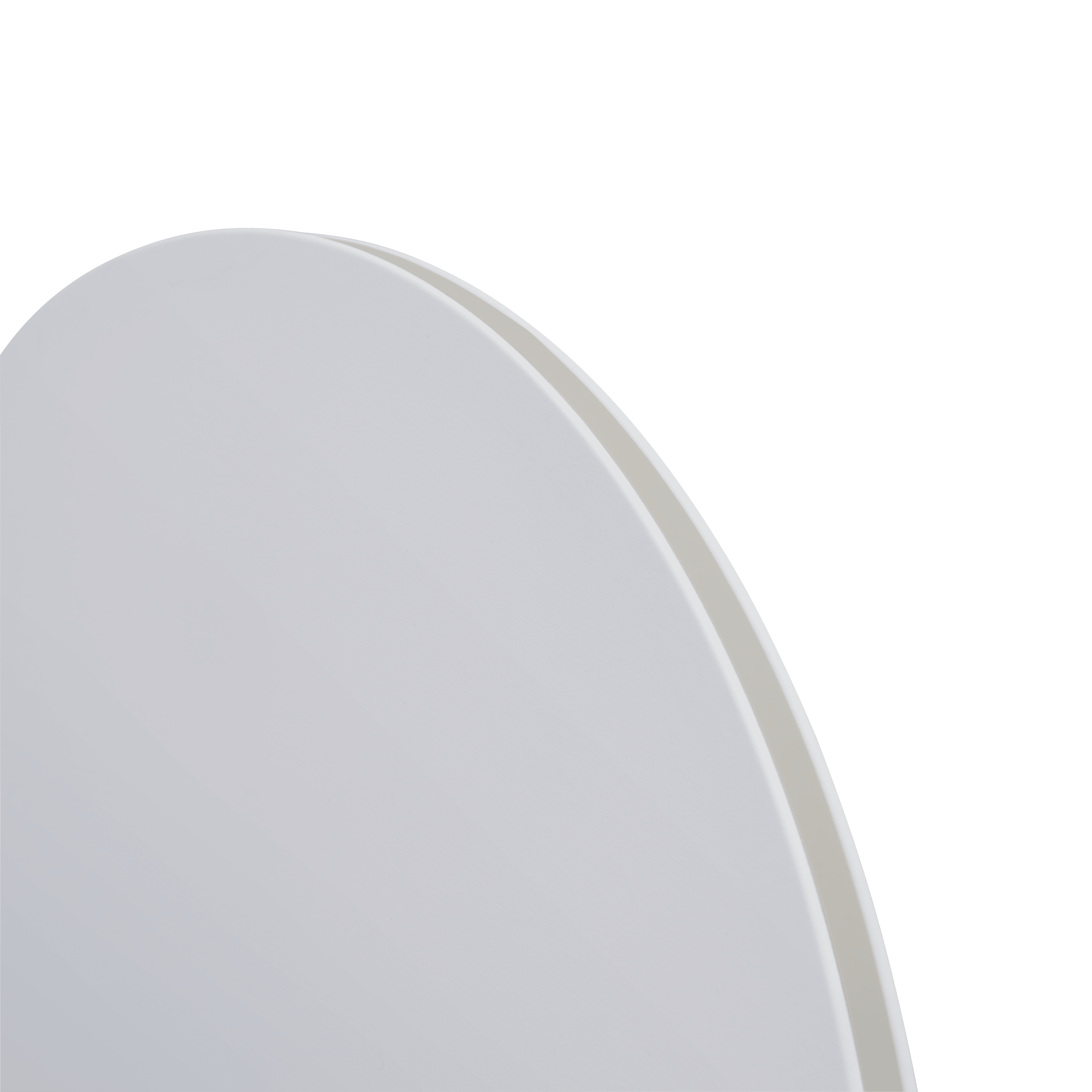 Lampa ścienna CALM biały z szarą obwódką