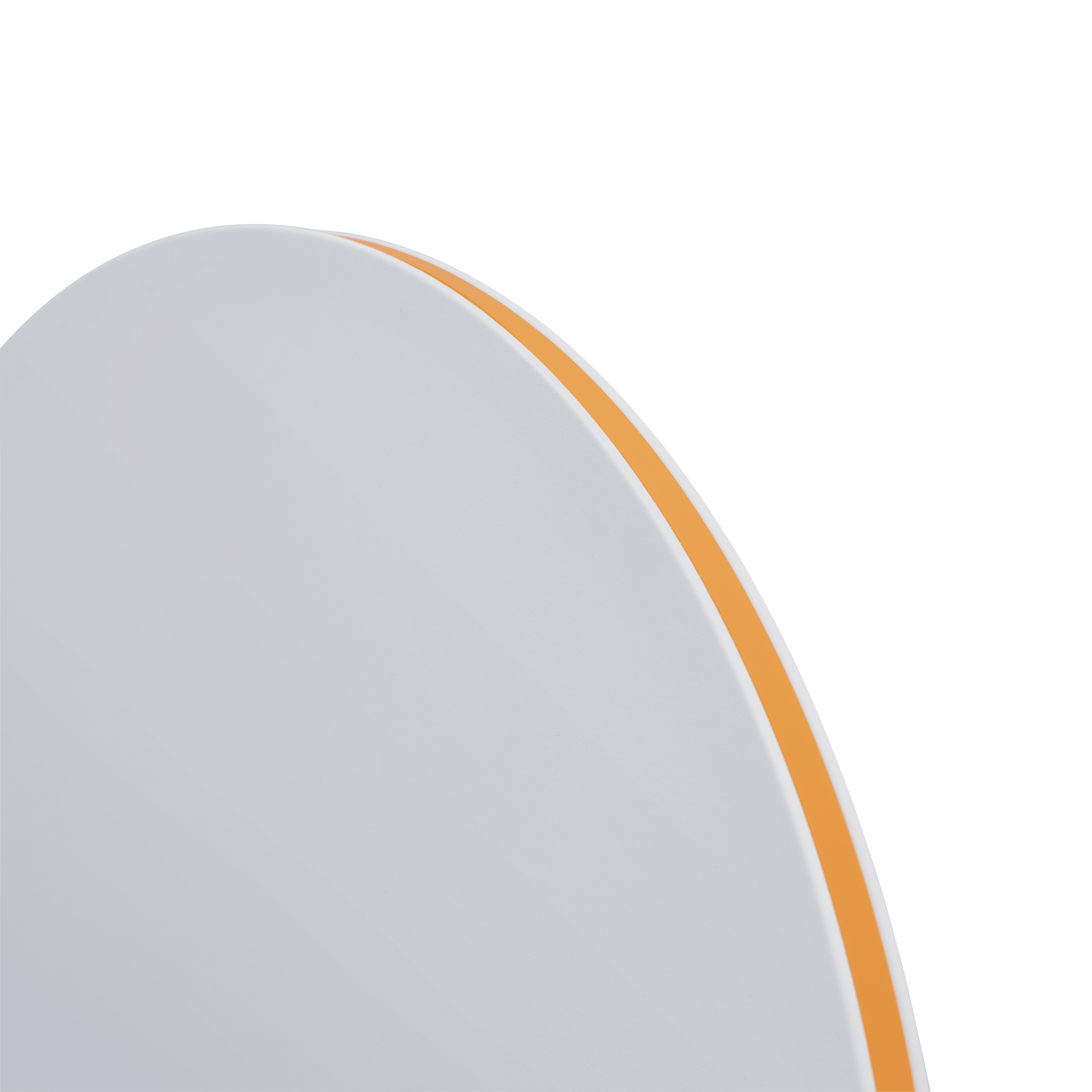 Lampa ścienna CALM biały z pomarańczową obwódką